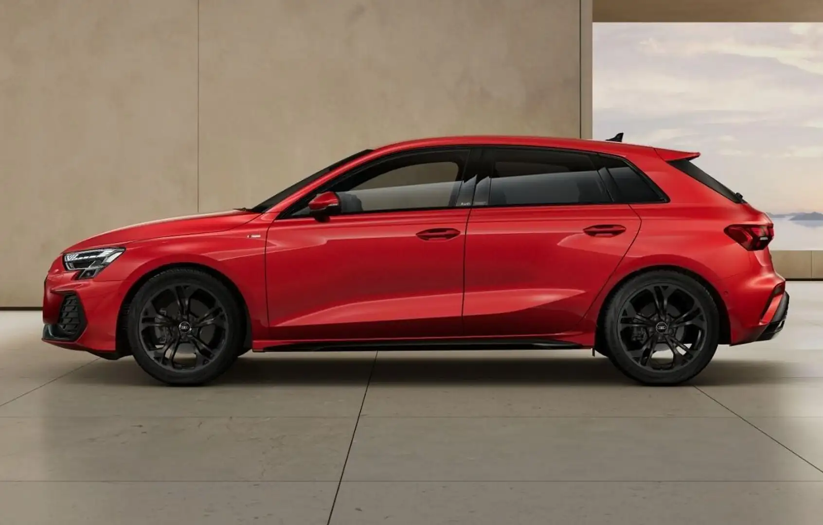 Audi A3 S line Sportb quatt 2xS LED+ Nav 18Z PrivG SHZ ... Rot - 2