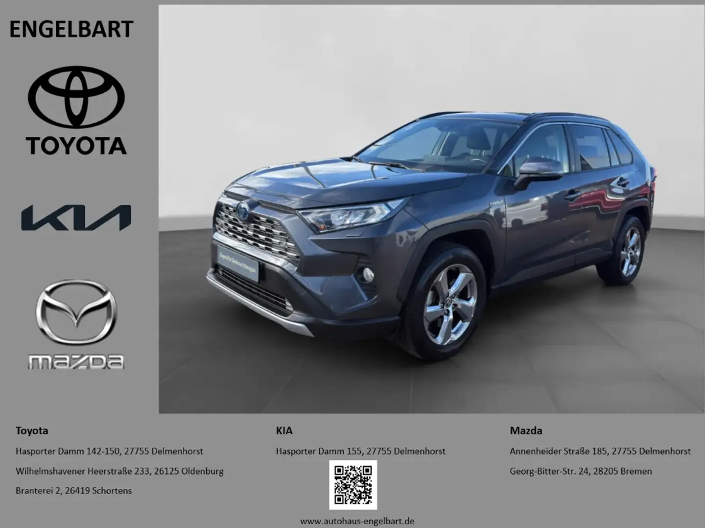 Toyota RAV 4 Hybrid 4x2 Team Deutschland Navi LED Heckklappe el Gris - 1