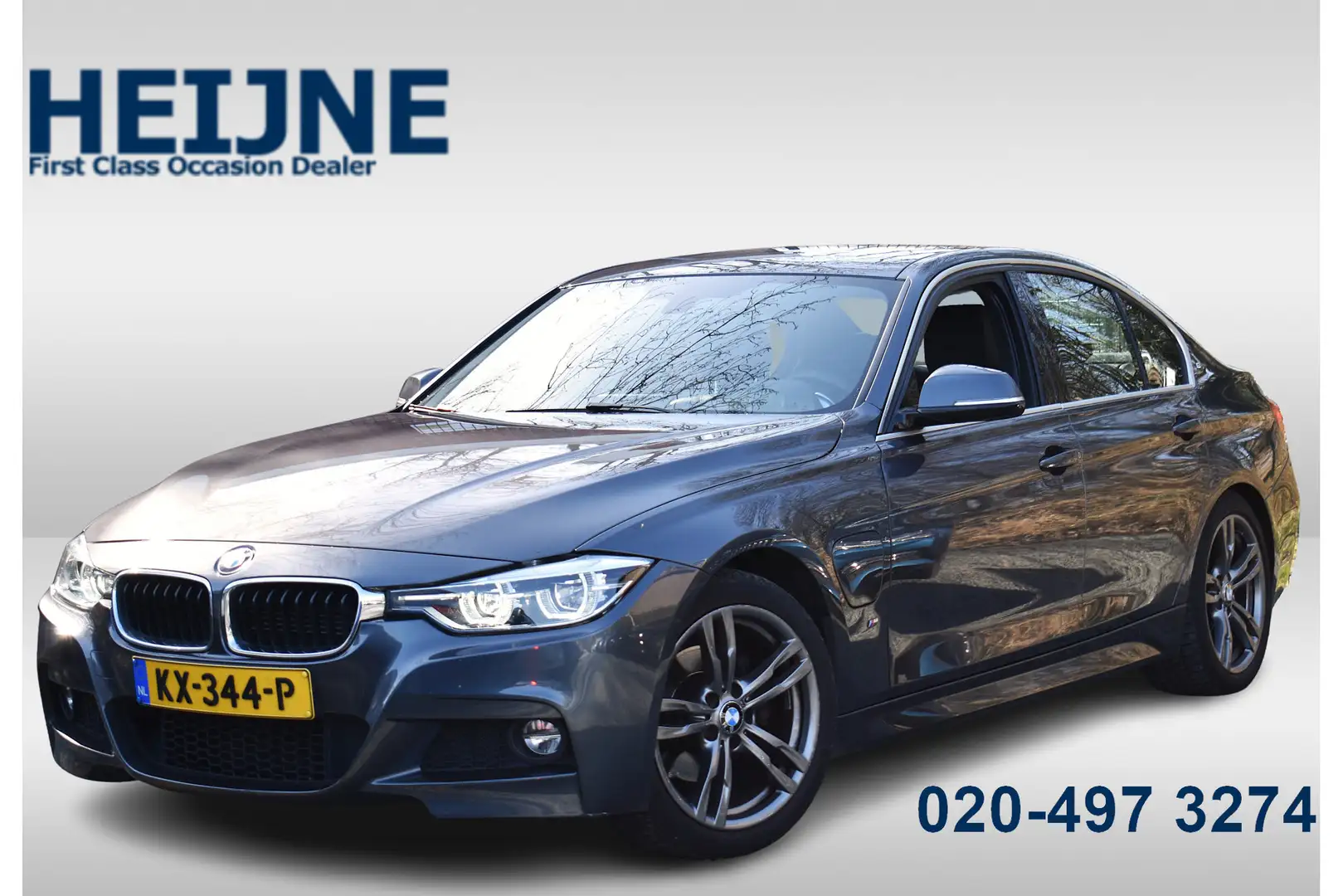BMW 330 3-serie 330e 252PK HIGH EXECUTIVE M-SPORT NAVI/LED Grijs - 1