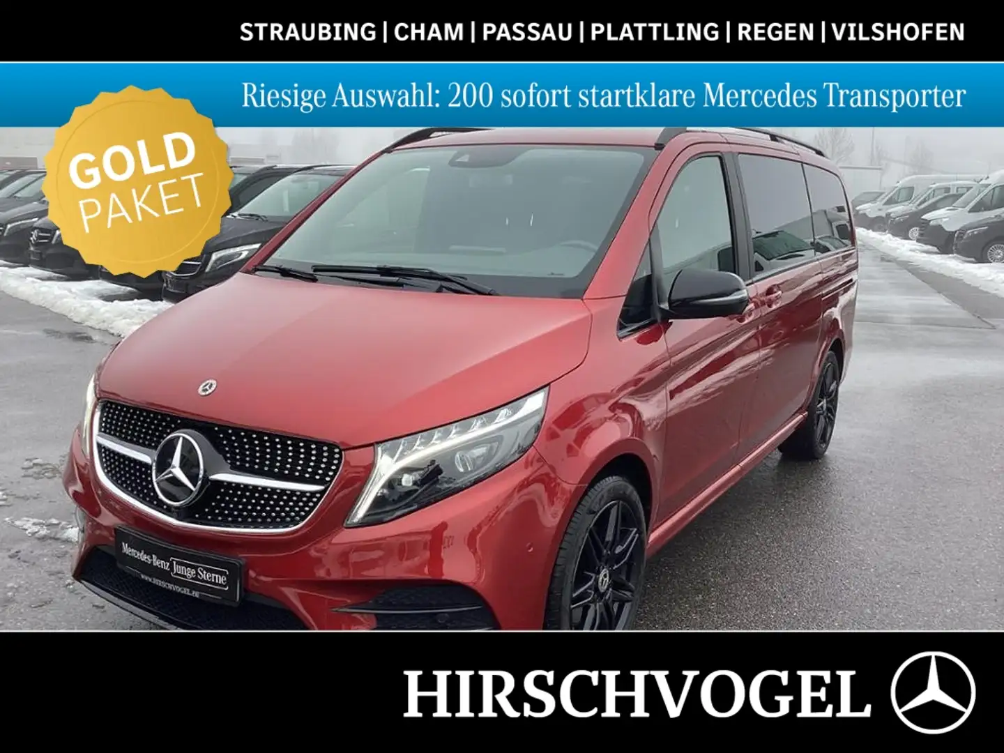 Mercedes-Benz V 300 d EXCLUSIVE EDITION 4M AMG AIRMATIC PANO Rouge - 1