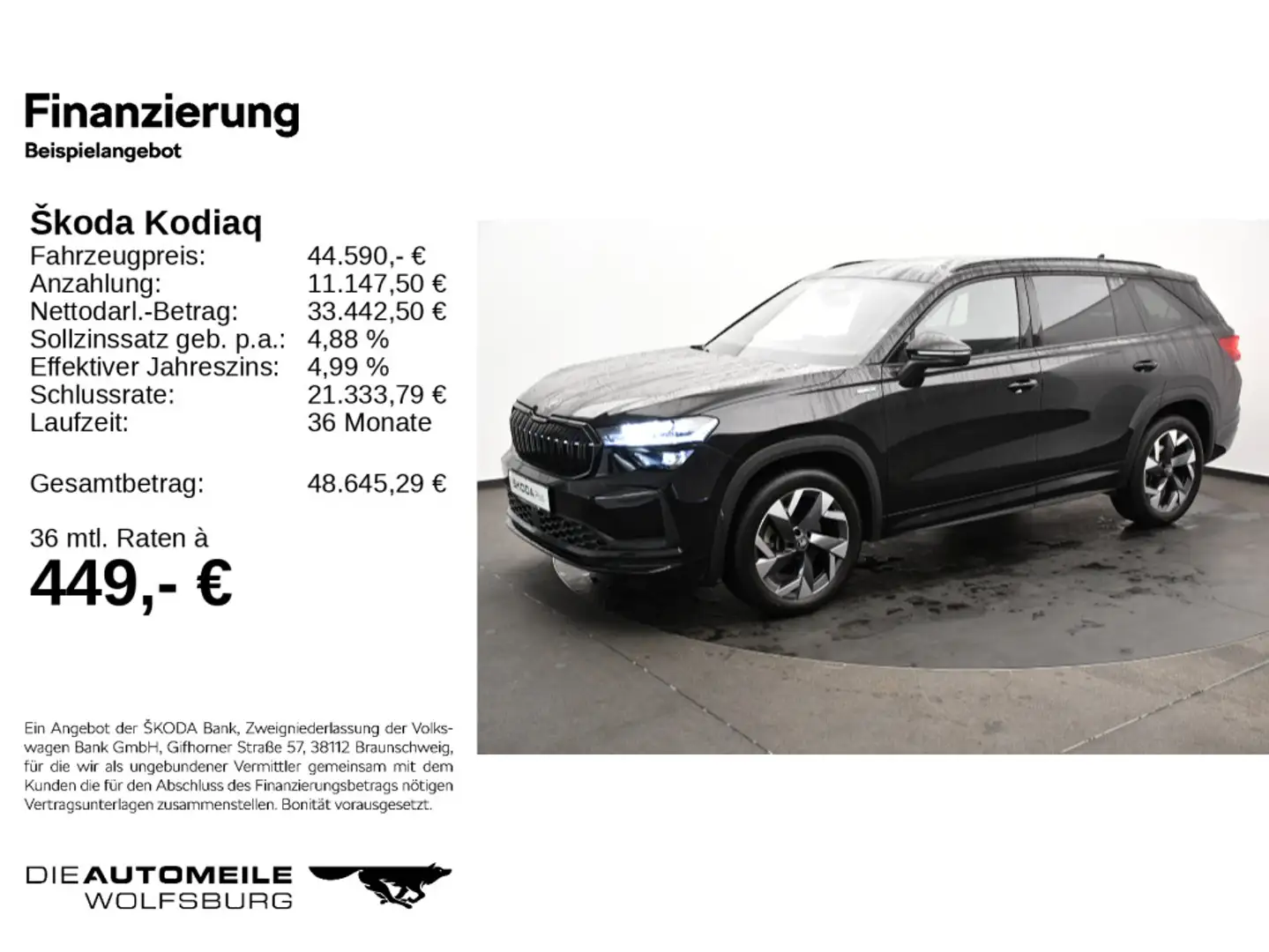 Skoda Kodiaq 2.0 TDI DSG SPORTLINE 7SITZE/NAVI/LED Nero - 2