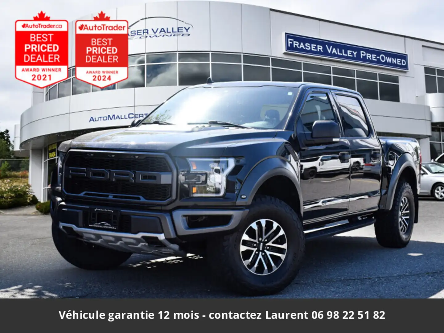 Ford Raptor SuperCrew 4x4 Tout compris hors homologatio Noir - 1