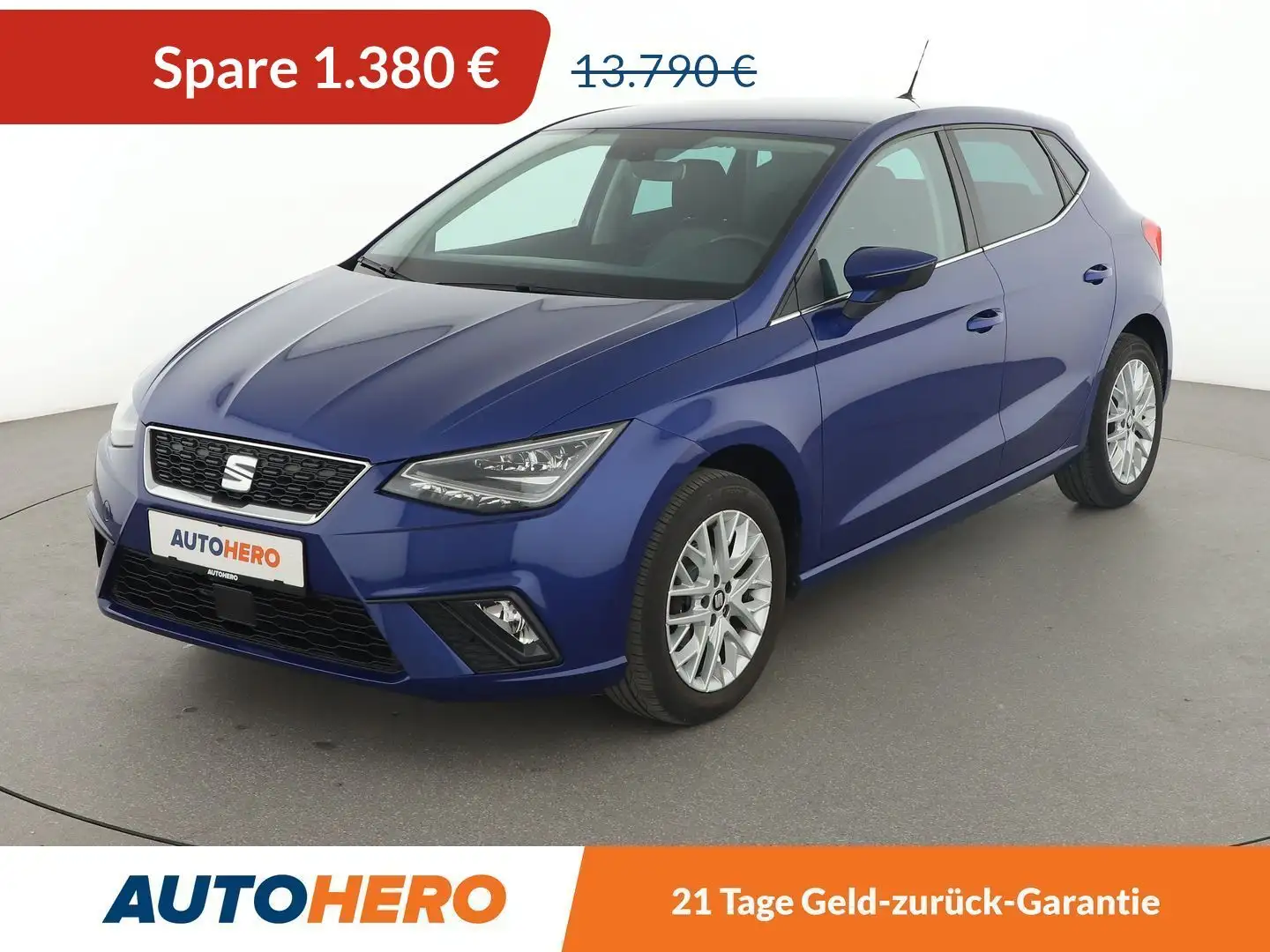 SEAT Ibiza 1.0 TSI Style*NAVI*TEMPO*PDC*SHZ*ALU*KLIMA* Blau - 1