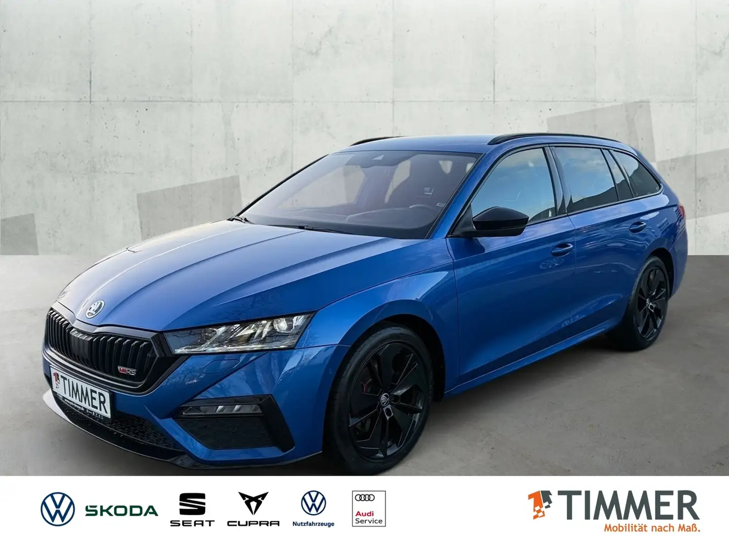 Skoda Octavia Combi 2.0 TDI DSG RS +AHK +MATRIX +RKAM +ACC +LM Bleu - 1