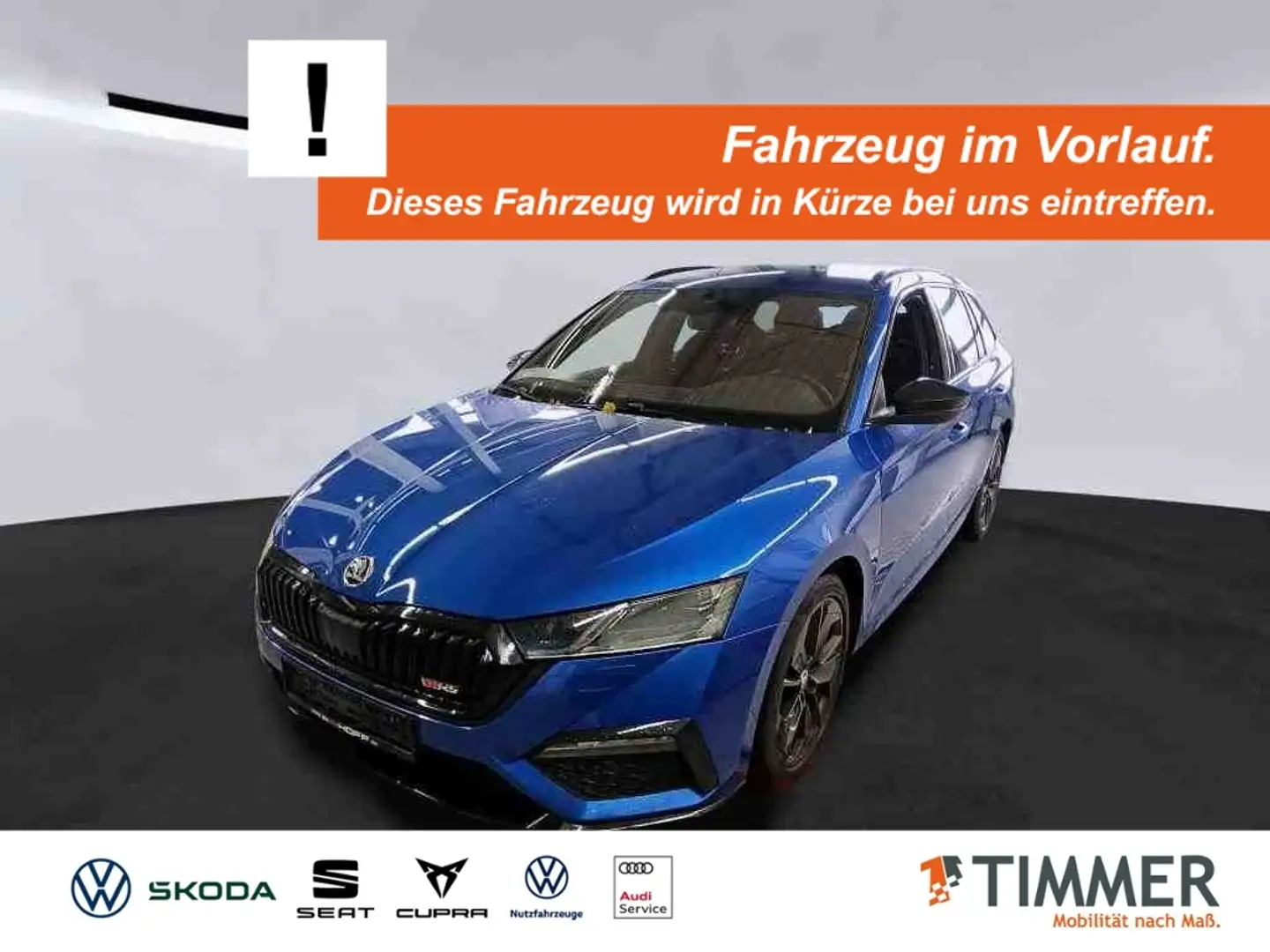Skoda Octavia Combi 2.0 TDI DSG RS +AHK +MATRIX +RKAM +ACC +LM Blau - 1