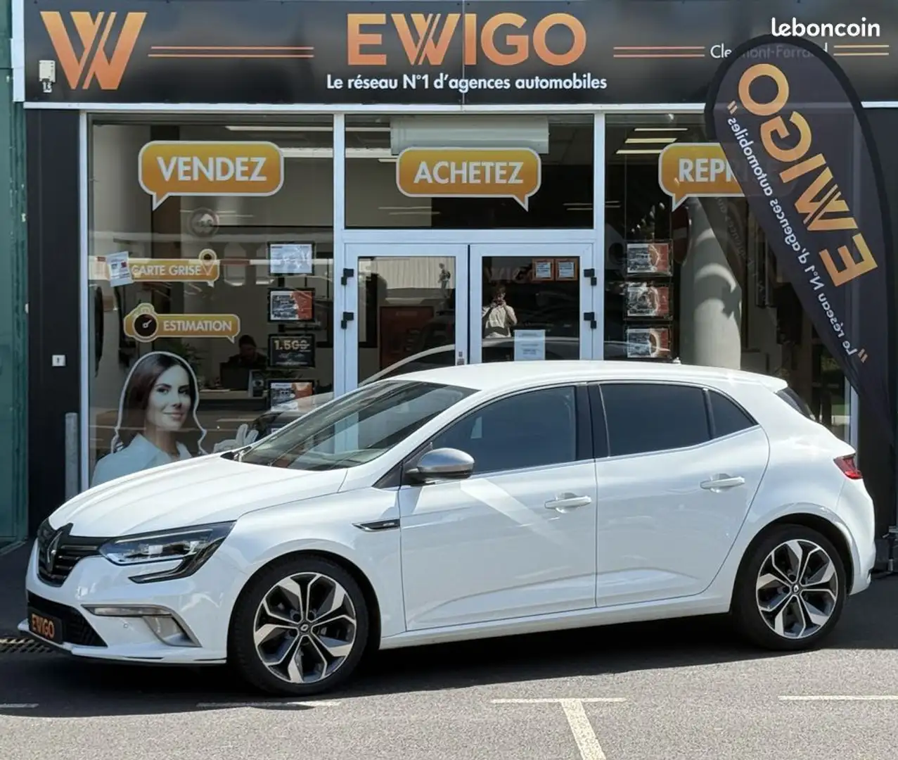 Renault Megane 1.5 DCI 110 EDC GT-LINE CAMERA DE RECUL RADAR STATIONNEMENT Blanco - 1