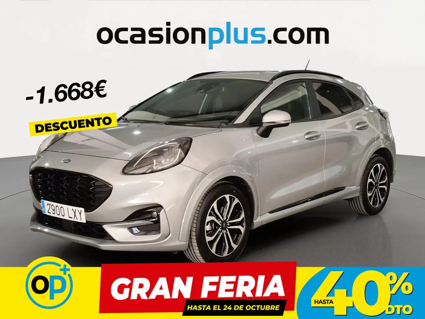 Ford Puma 1.0 EcoBoost MHEV ST-Line Aut. 125 Gris - 1