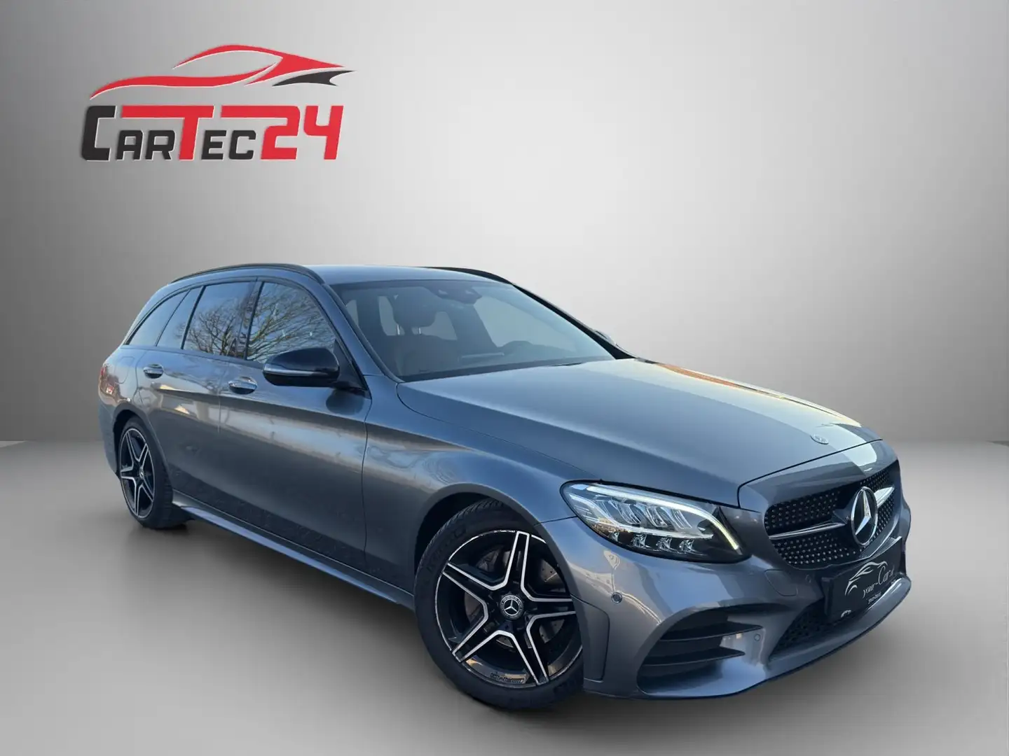 Mercedes-Benz C 180 d T AMG Line *NIGHT, RFK, TWA, NBA, LEDER, NAVI* Grau - 1