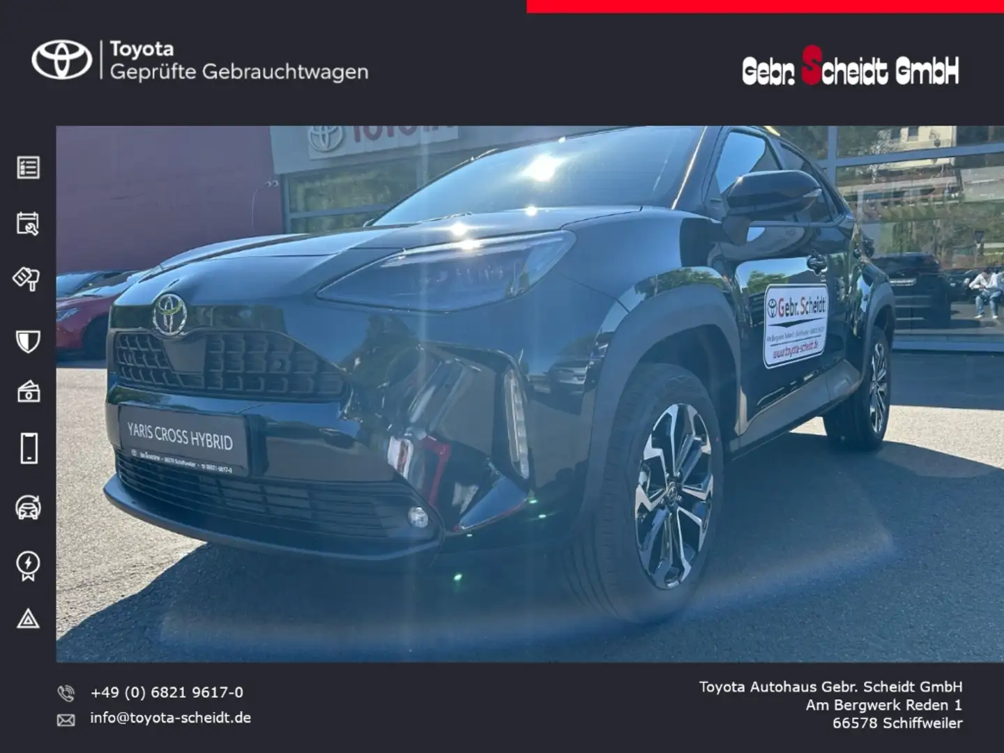 Toyota Yaris Cross Hybrid Teamplayer 1,99% Finanzierung 1.5 VVT-iE EU Schwarz - 1