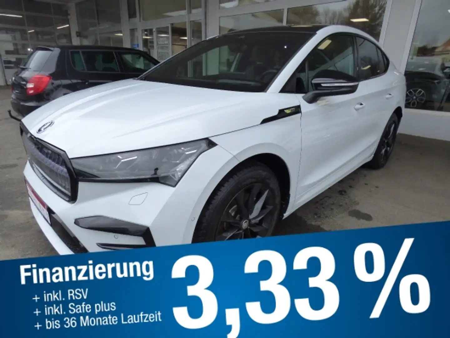 Skoda Enyaq Coupe RS 80x  Suite 4x4+AHK+Leder+Navi+LED+Alufelg Weiß - 1