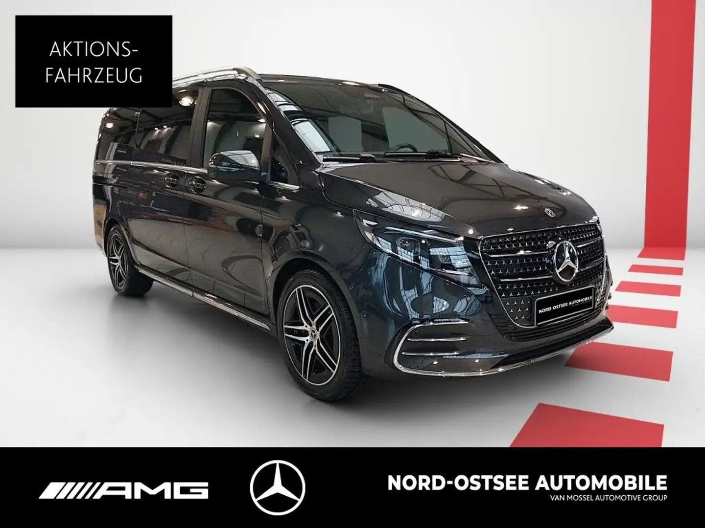 Mercedes-Benz V 300 d 4M AVANTGARDE LANG AMG+AIRMATIC+PANO+AHK Grau - 2