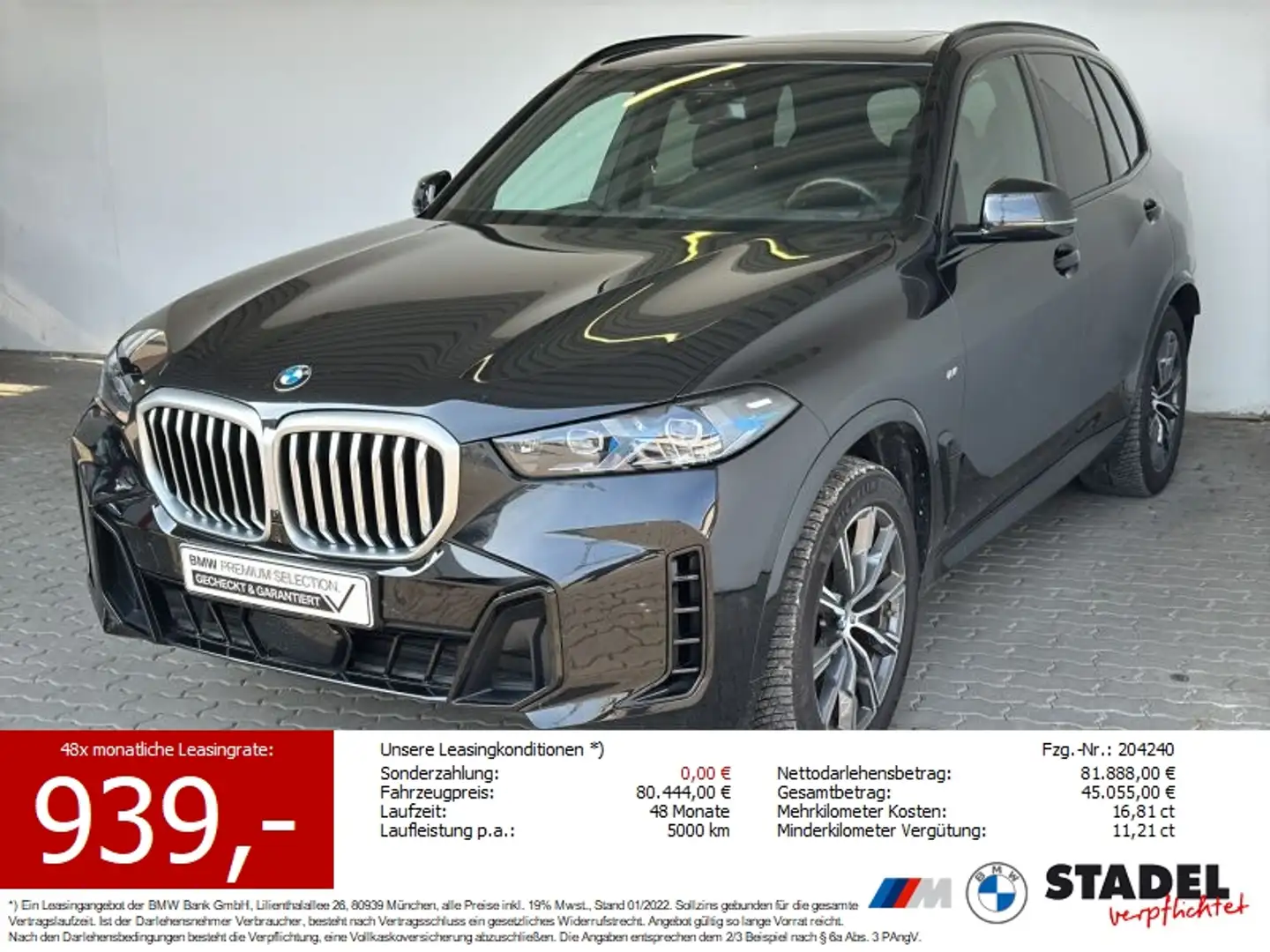 BMW X5 xDrive30d M Sport Navi.LED.AHK.Pano.ACC.360° Schwarz - 1