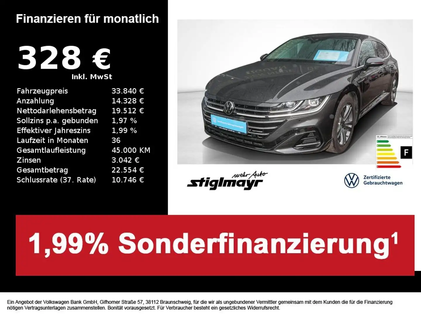 Volkswagen Arteon Shooting Brake R-line 2.0TSI DSG NAVI+18` Grijs - 1