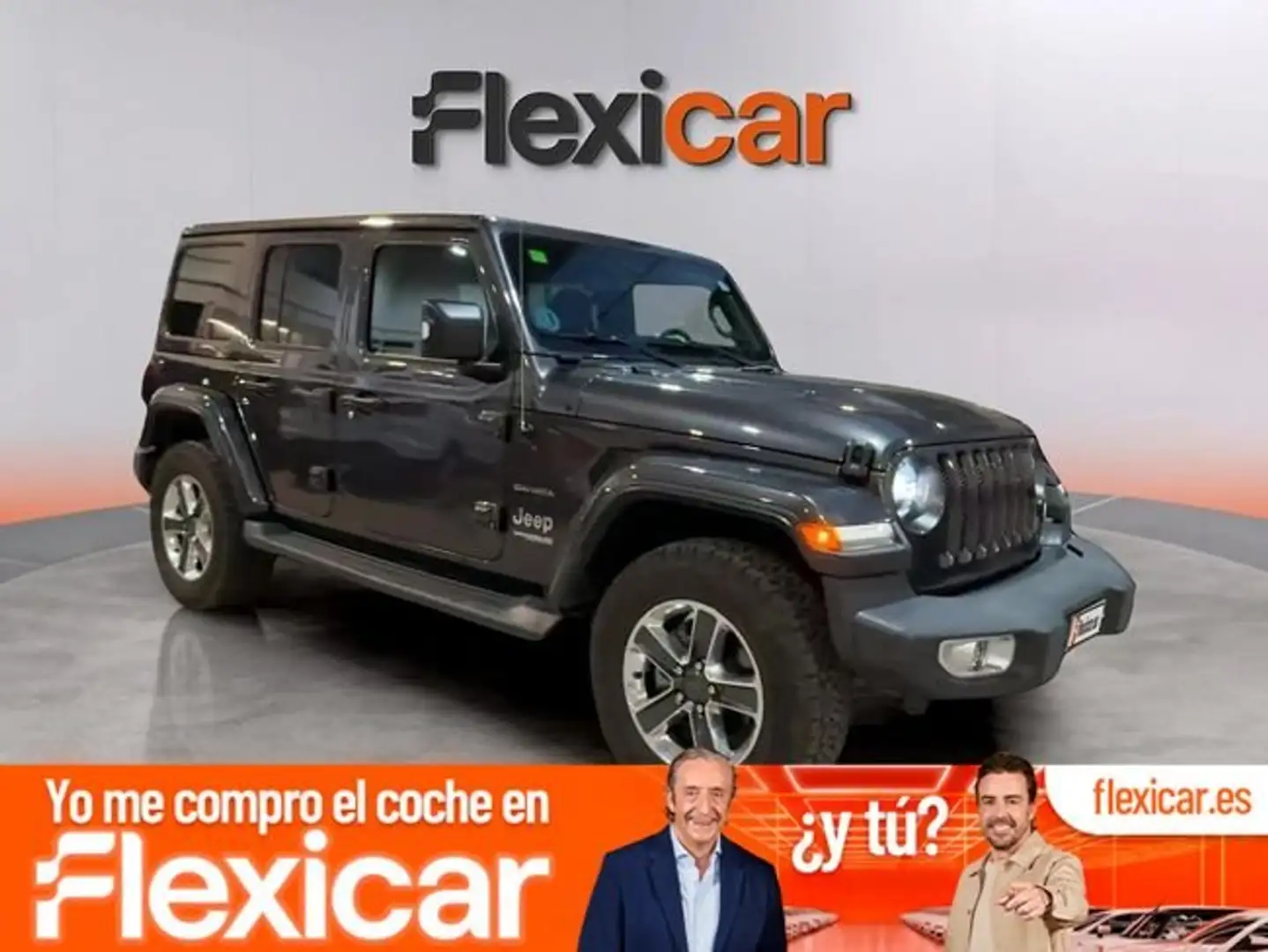 Jeep Wrangler 2.8 CRD Sahara Auto Gris - 1