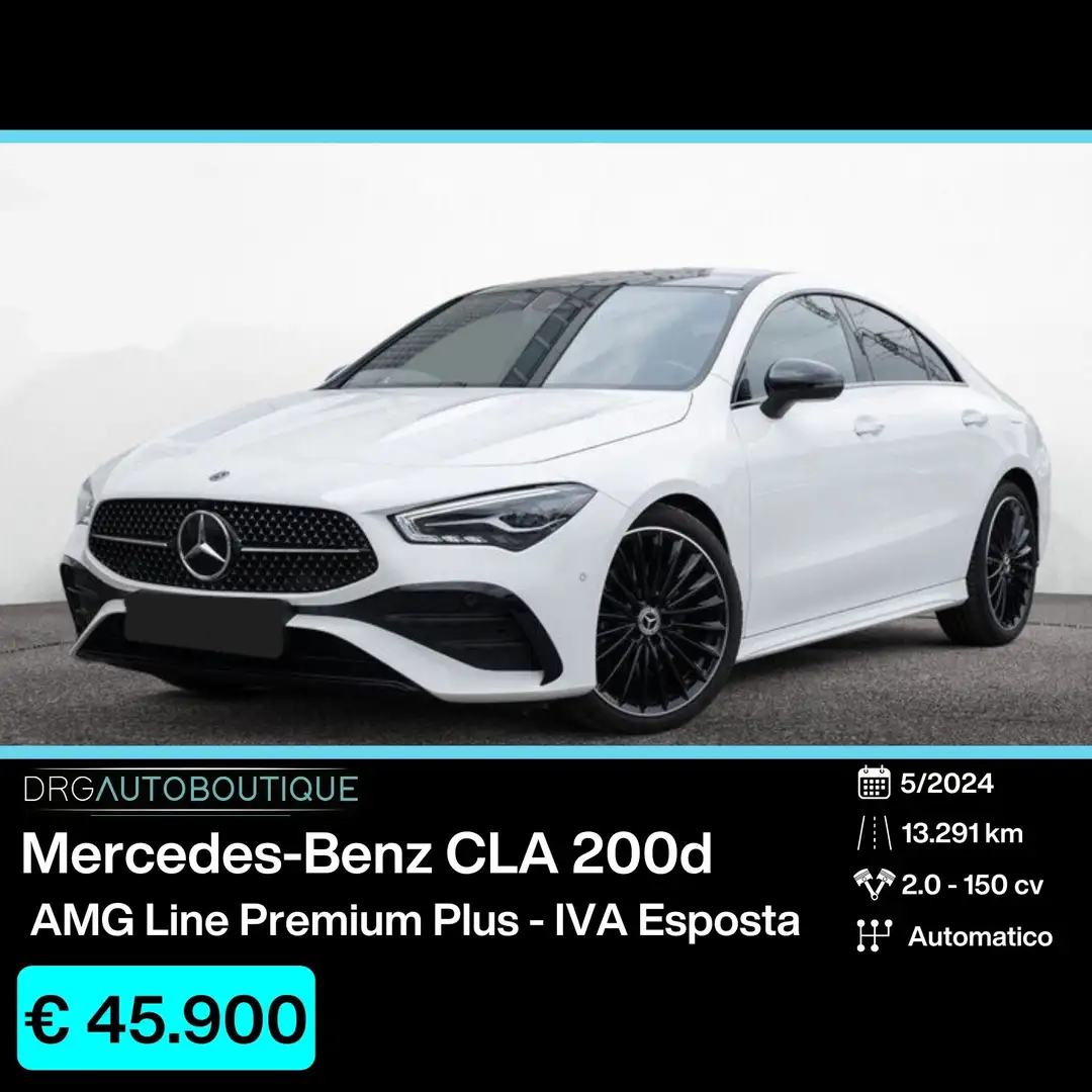 Mercedes-Benz CLA 200 CLA 200 d Automatic AMG Line Premium Plus Weiß - 1