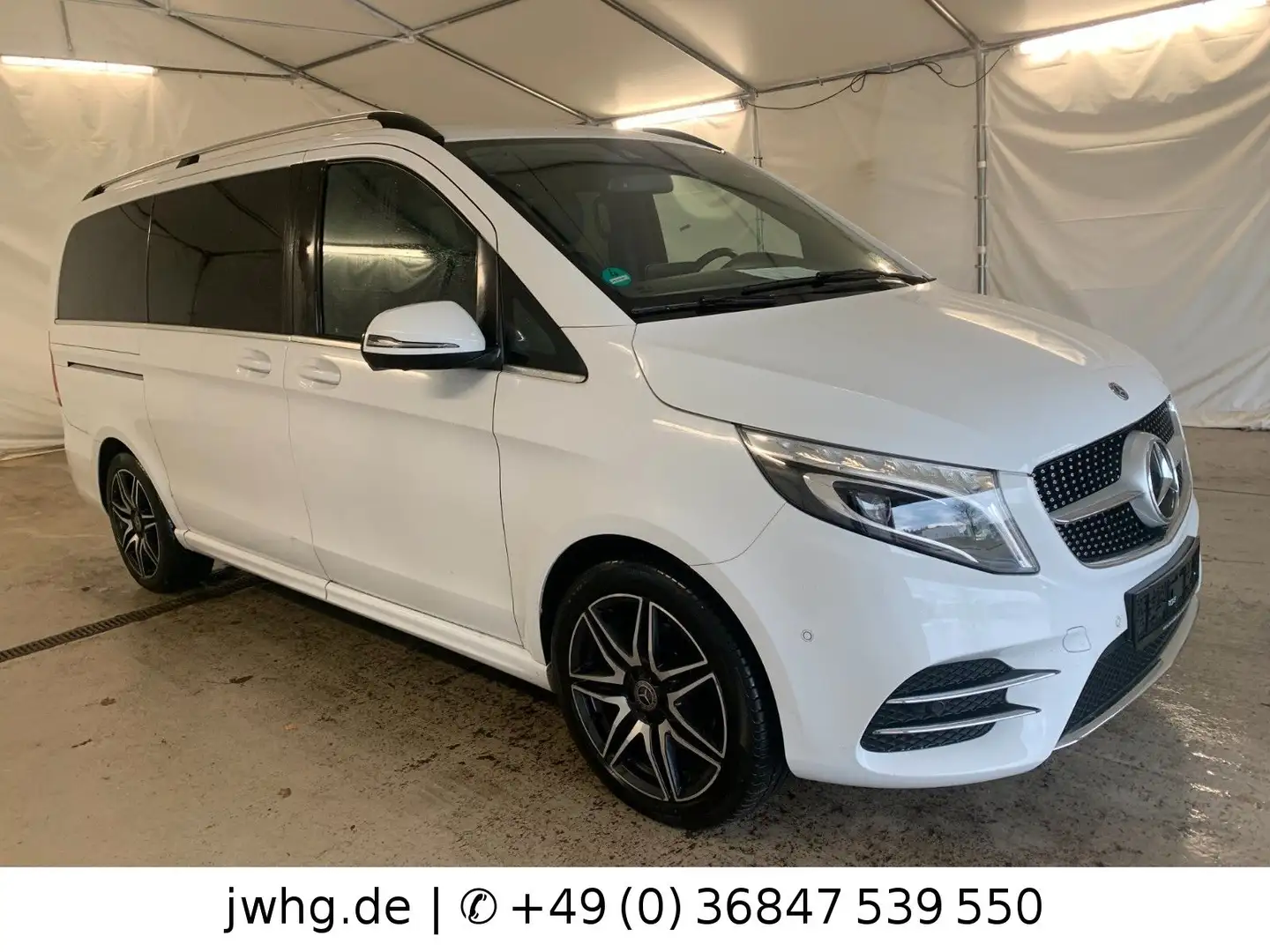Mercedes-Benz V 300 V300d EXCLUSIVE AMG 4M|Distr|ILS|360|Memory|Bur Blanc - 2