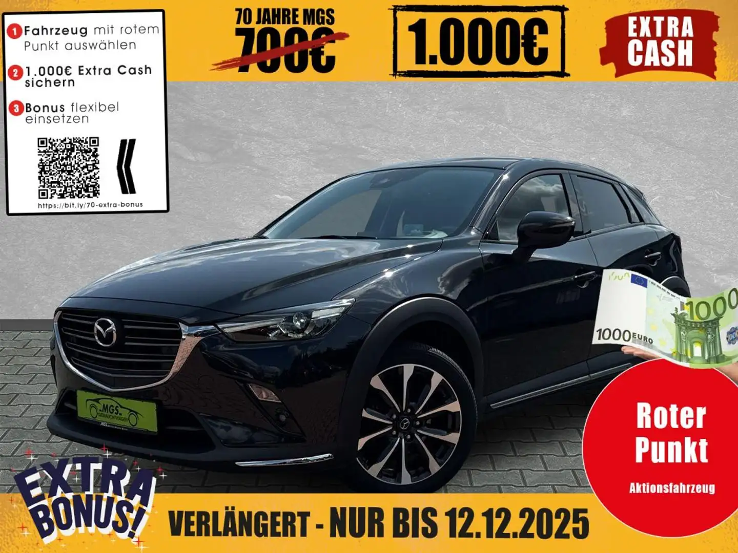 Mazda CX-3 Sports-Line 2.0 KAT HUD #NAVI #S&S Zwart - 1