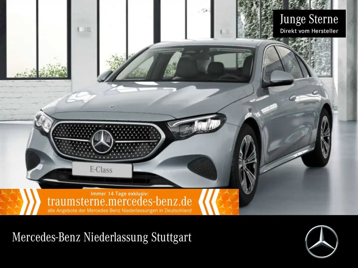 Mercedes-Benz E 220 d Avantgarde Distr. LED Kamera Spurhalt-Ass Silber - 1