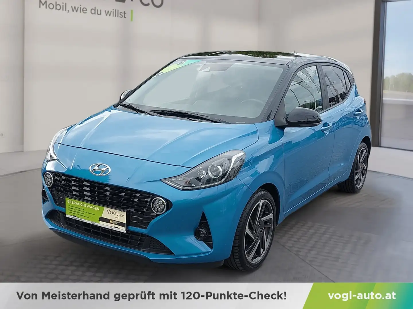 Hyundai i10 1,0 Feel Good Blauw - 1
