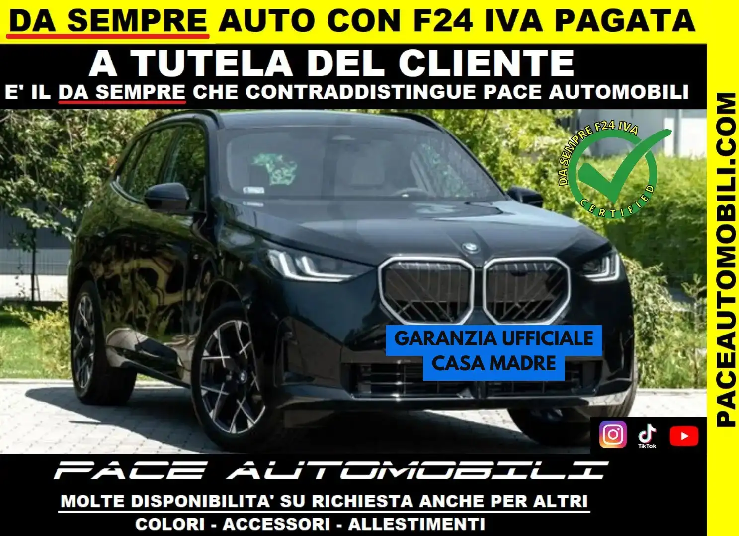 BMW X3 NEW XD M SPORT M-SPORT MSPORT 21" TETTO PDC PELLE Nero - 1