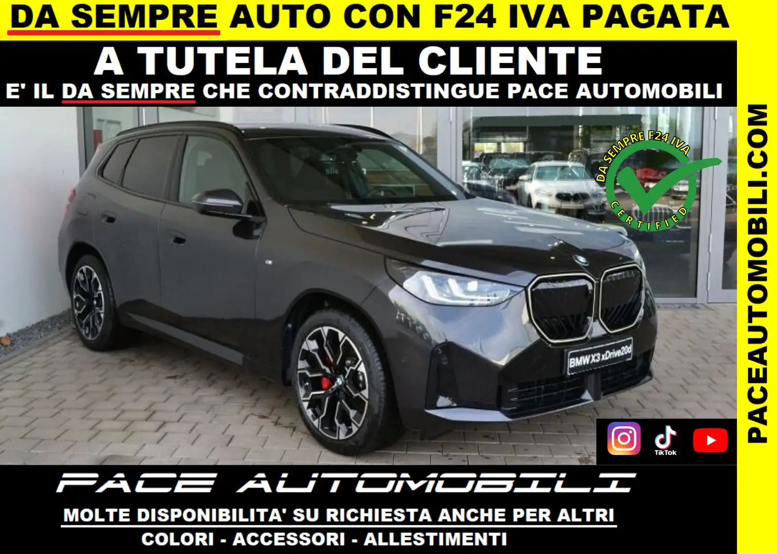 BMW X3 NEW XD M SPORT M-SPORT MSPORT 21" TETTO PDC PELLE Gris - 1