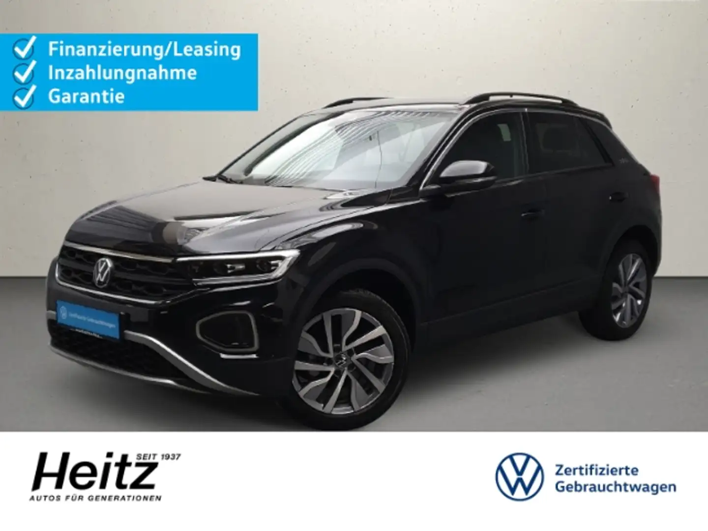 Volkswagen T-Roc 1.5 TSI DSG GOAL Navi LED ACC App Connect Zwart - 1