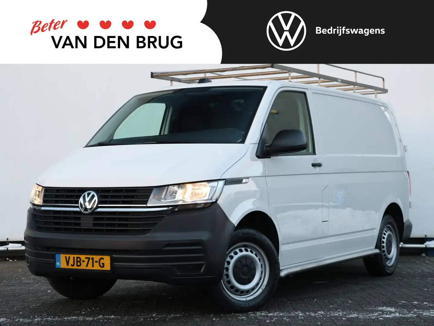 Volkswagen T6.1 Transporter 2.0 TDI 90PK L1H1 Trendline | Navigatie via App-co Blanc - 1