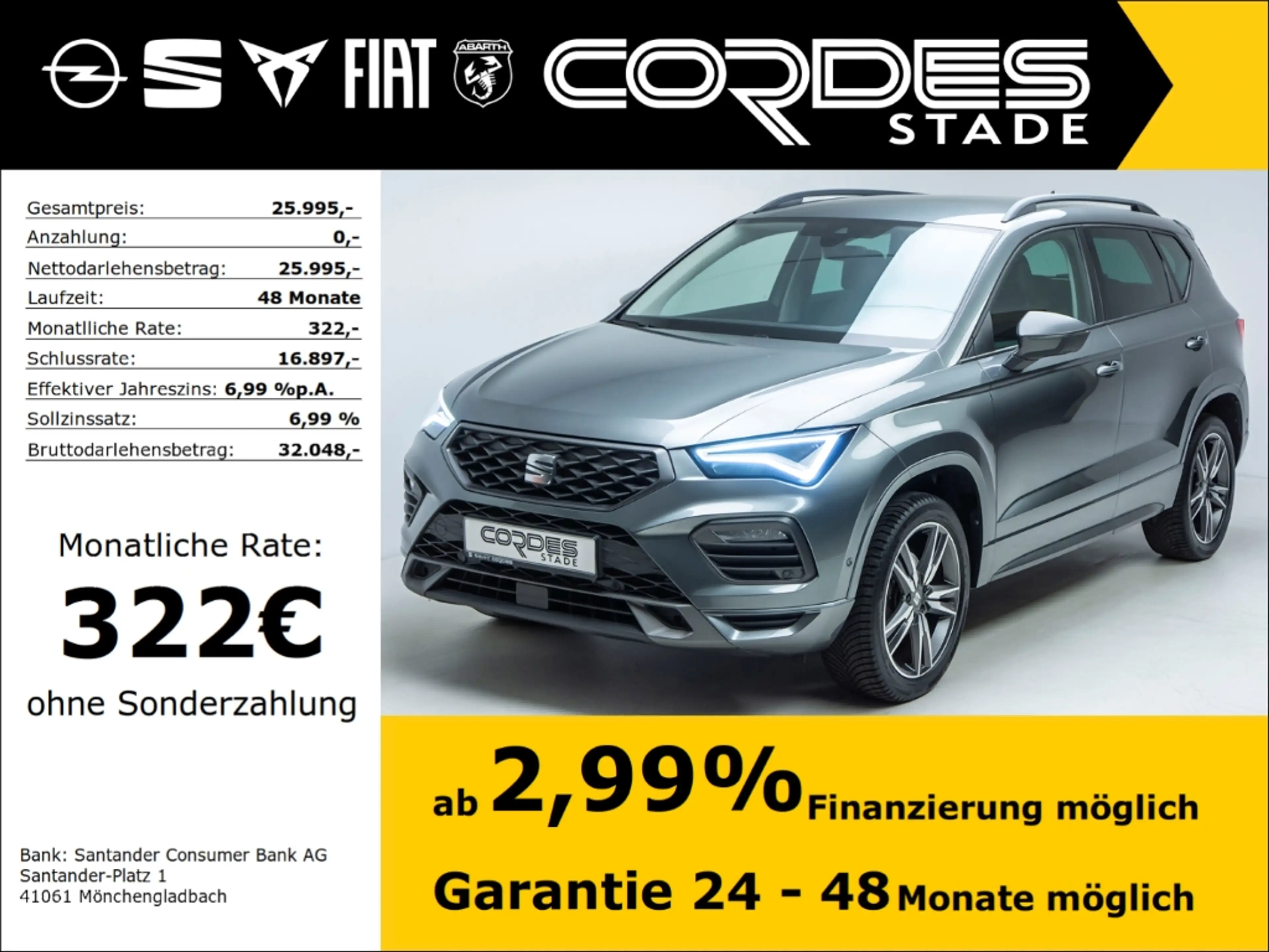 SEAT Ateca FR Automatik Navi AHK Freispreche Bordcomputer (1