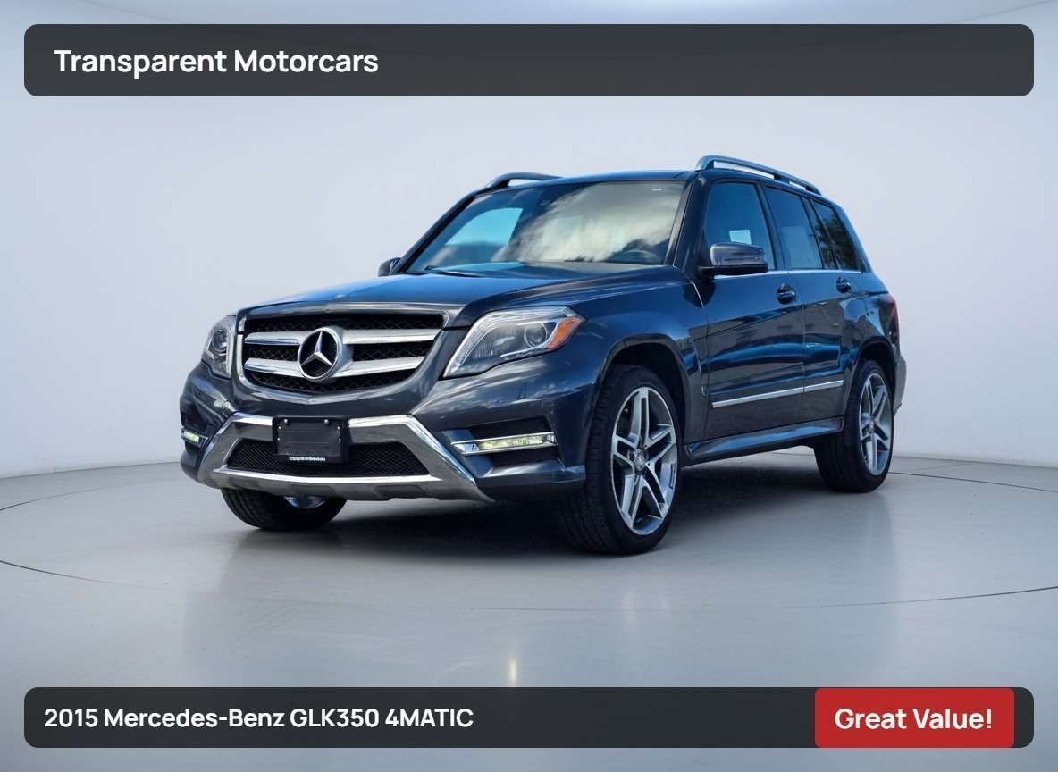 2015 Mercedes-Benz GLK-Class Navigation/AMG Sport Pck/Back-up Camera/AWD