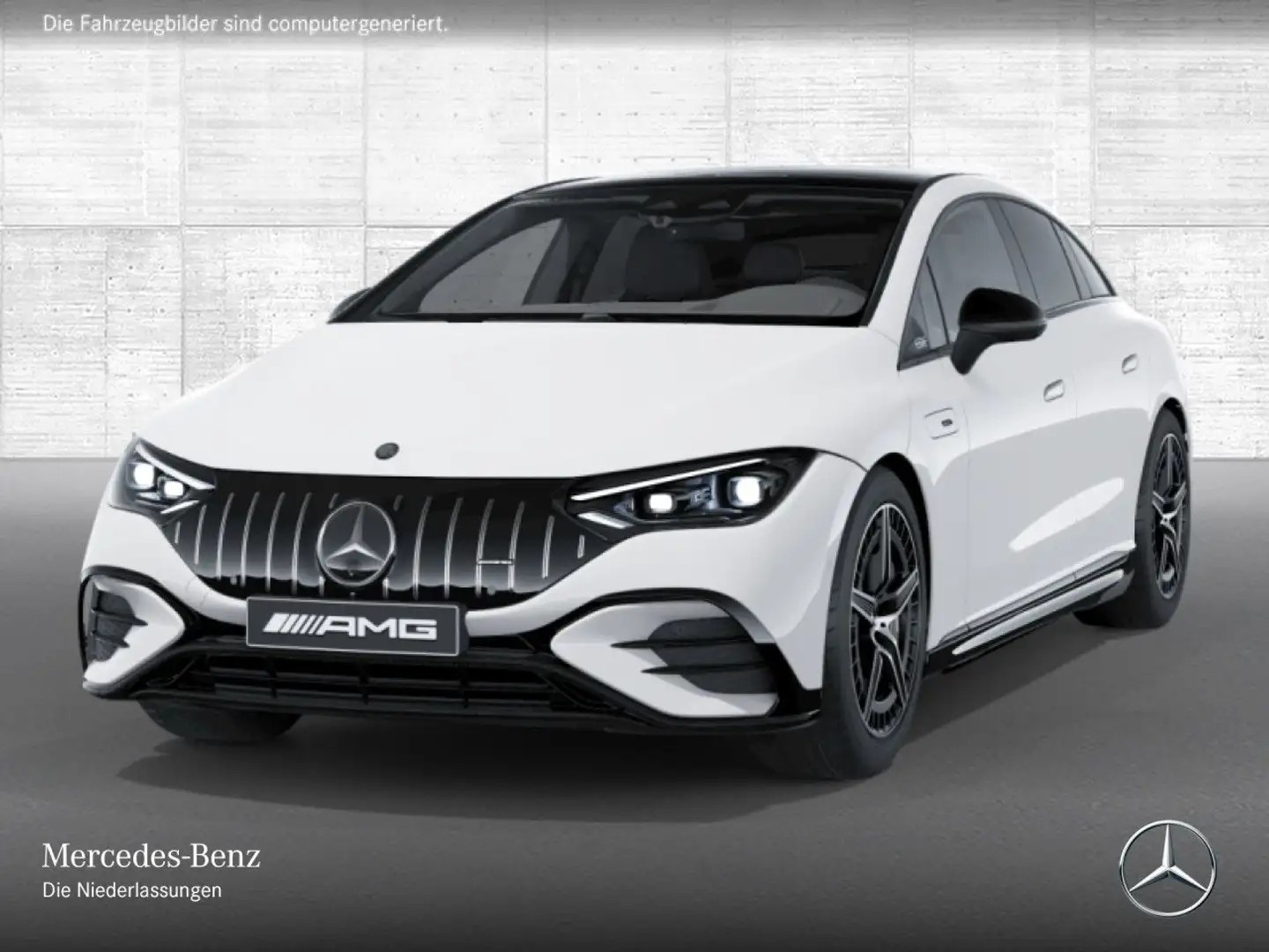 Mercedes-Benz EQE 53 AMG 4M Fahrass Airmat Pano Burmester Distr+ Weiß - 2