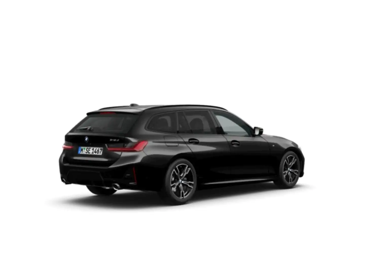 BMW 318 318dA Touring Zwart - 2