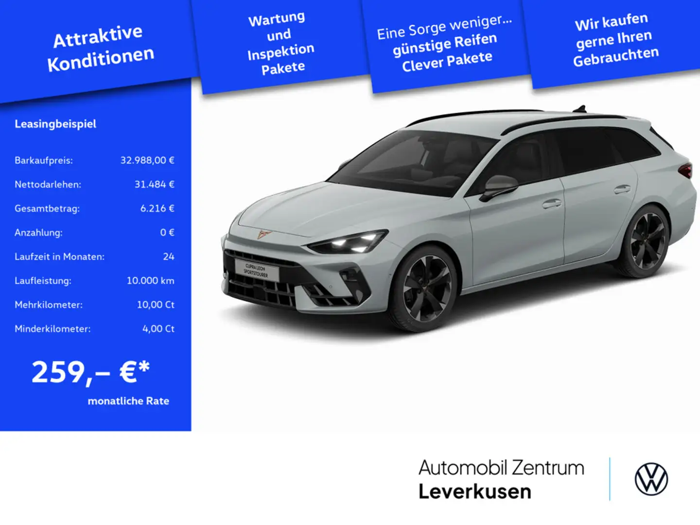 CUPRA Leon Sportstourer TDI 2.0 TDI 110 kW LED AHK Blanc - 1