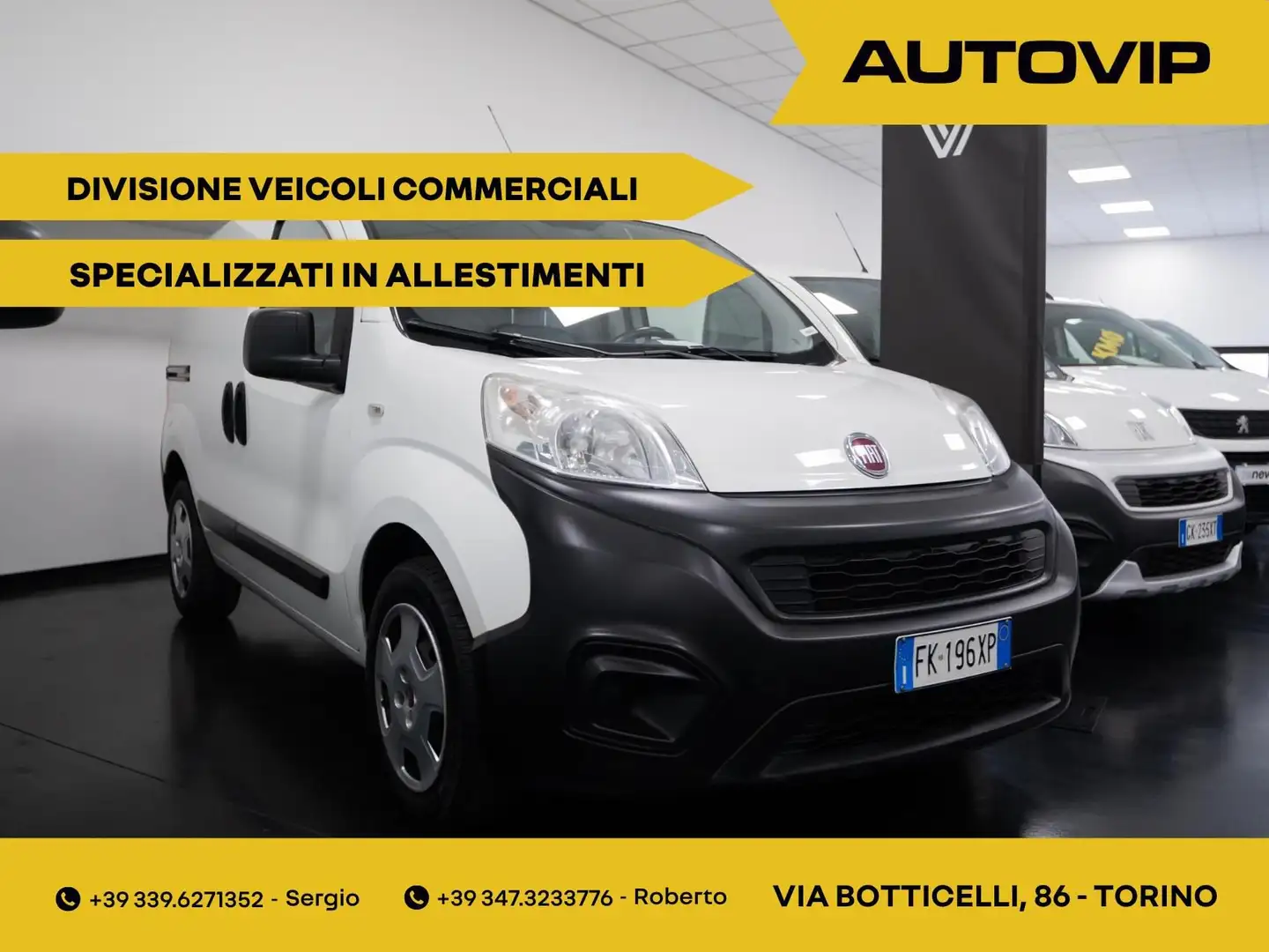 Fiat Fiorino III 2007 furgone 1.3 mjt 16v 75cv SX classe 2 Bianco - 1