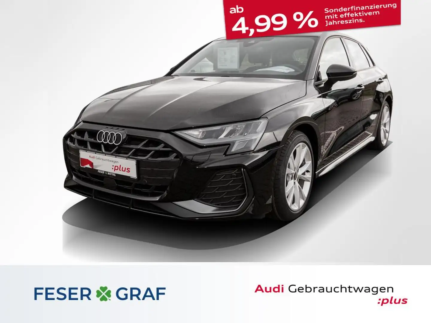 Audi A3 35 TFSI S-line Stronic,LED,Navi+,VC Schwarz - 1