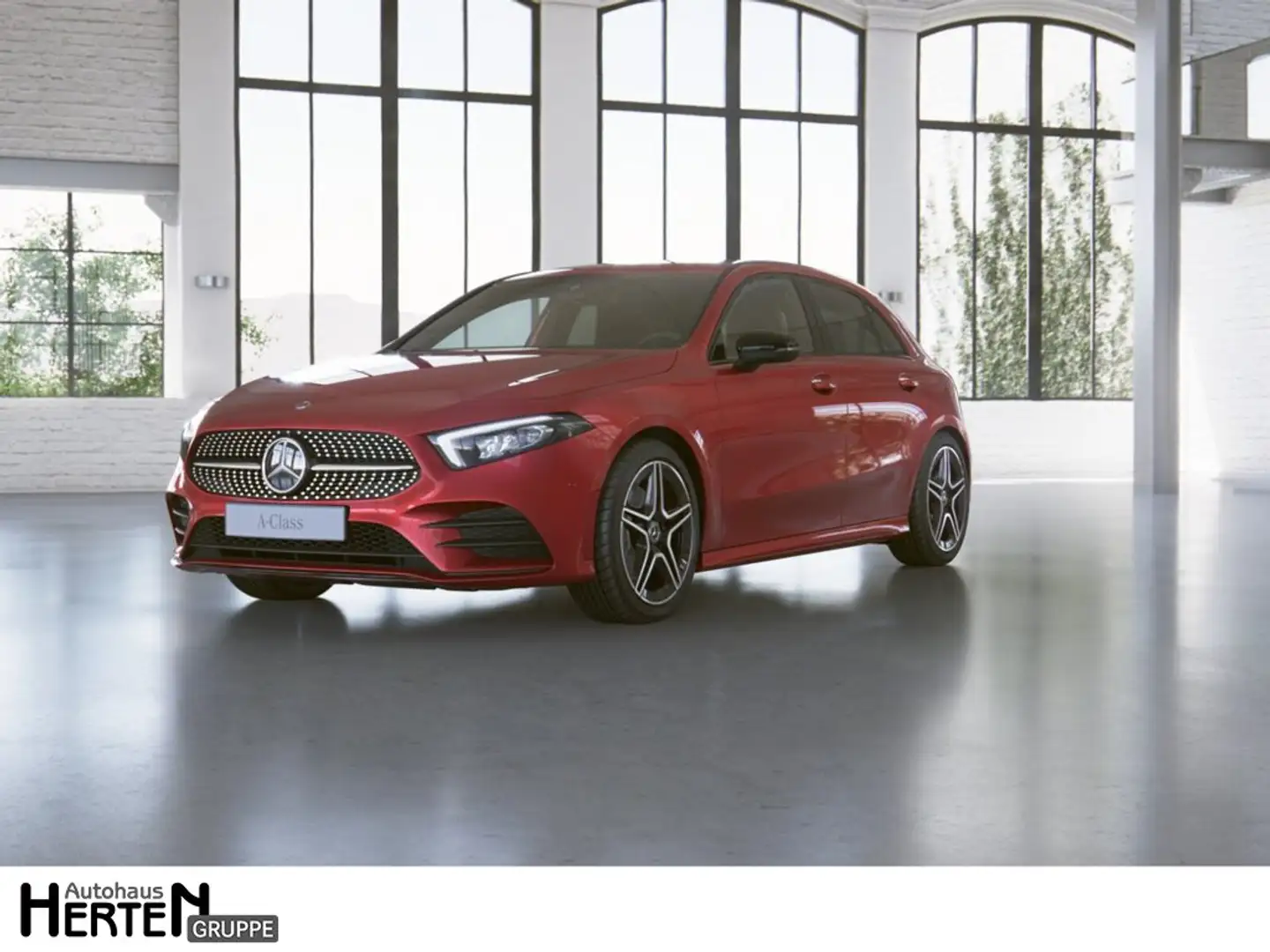 Mercedes-Benz A 200 d AMG+NIGHT+18ZOLL+LED+NAVI-MBUX+R-KAMERA Rot - 1
