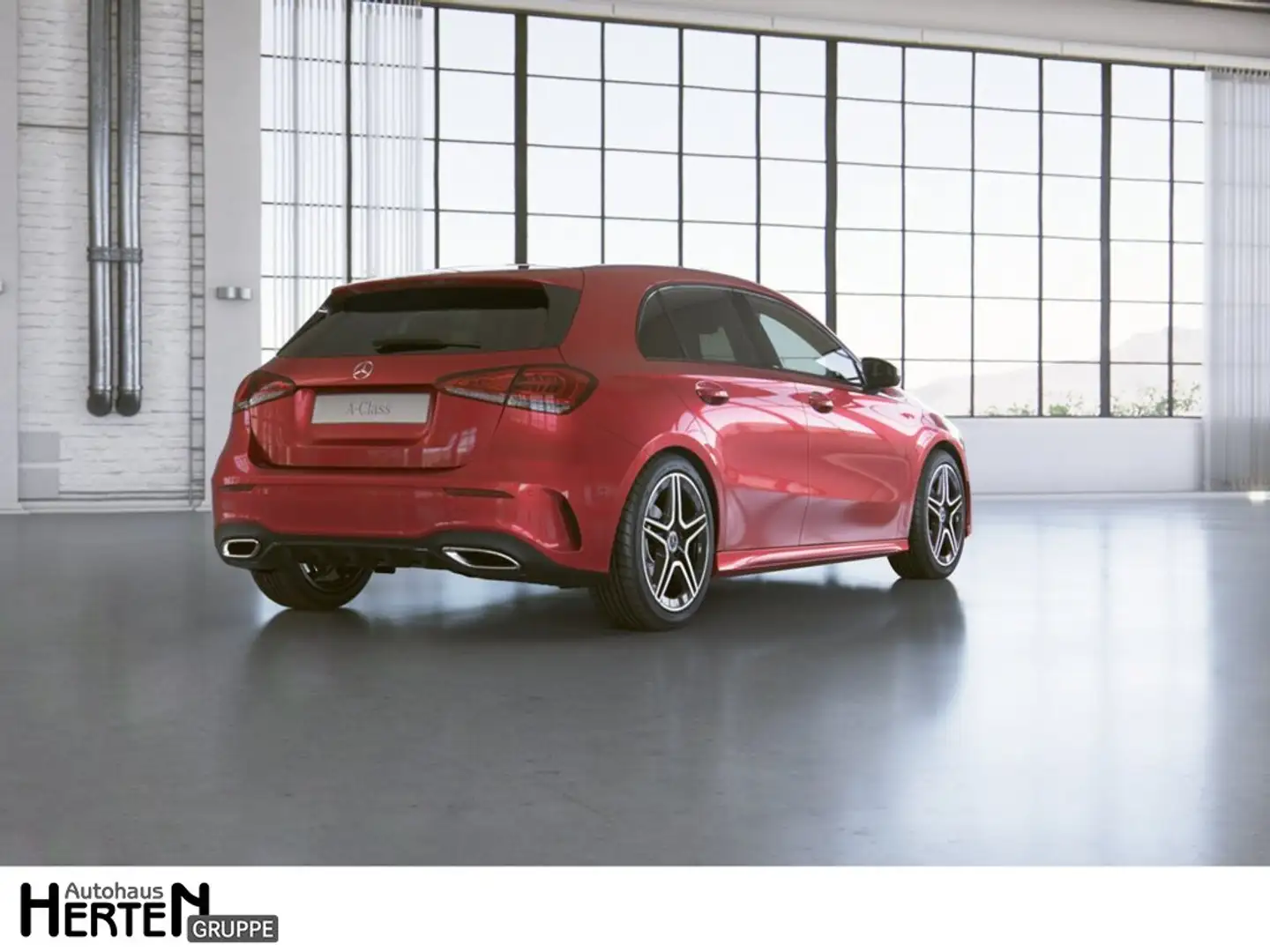 Mercedes-Benz A 200 d AMG+NIGHT+18ZOLL+LED+NAVI-MBUX+R-KAMERA Rot - 2