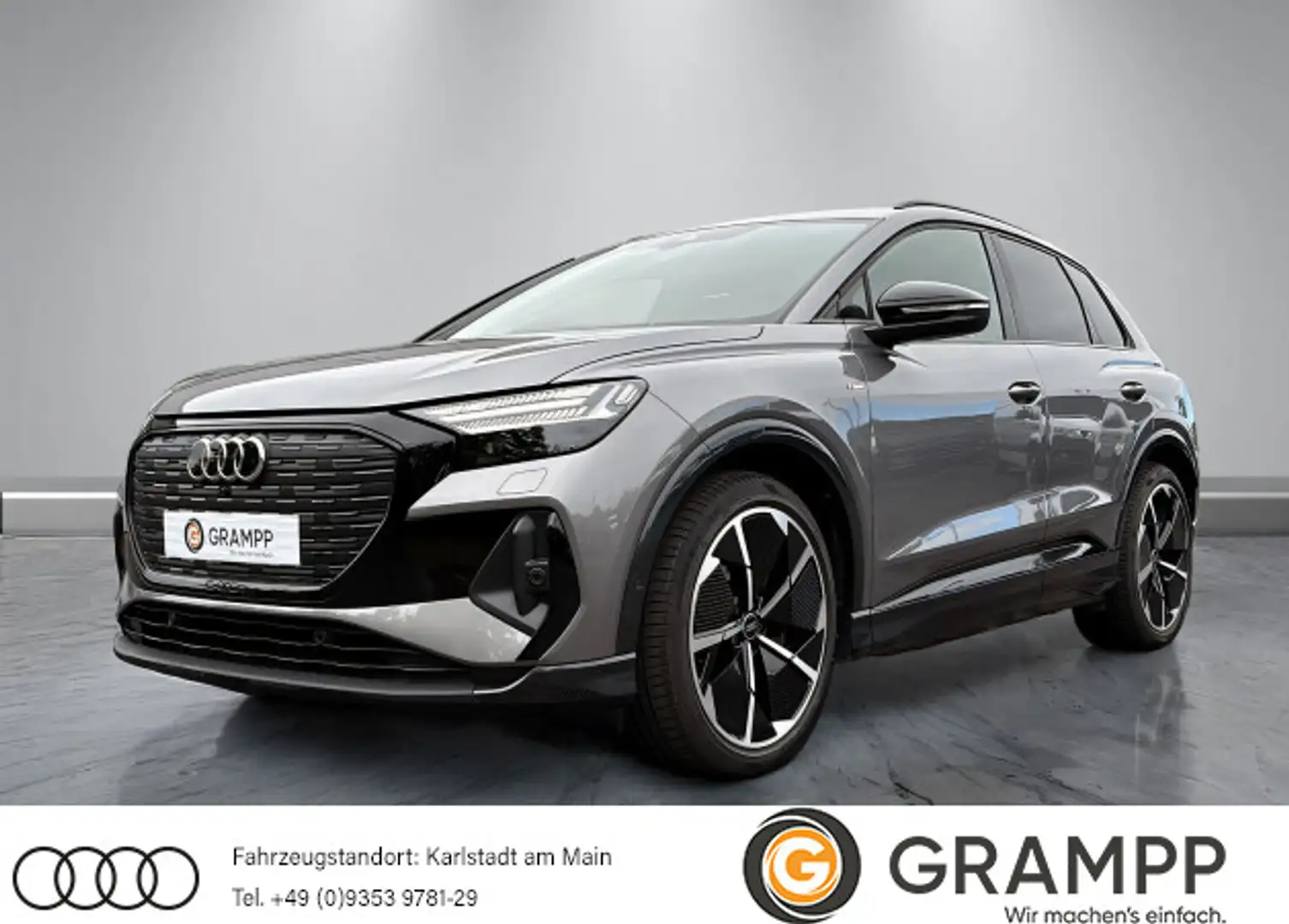 Audi Q4 e-tron 50 quattro +S-LINE+WÄRMEPUMPE+OPTIK+ Grau - 1
