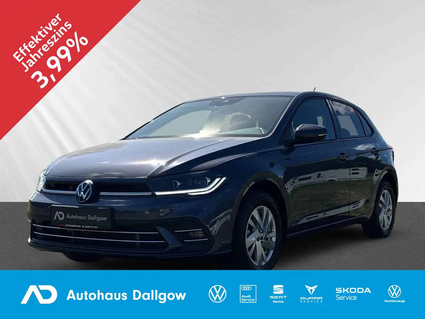 Volkswagen Polo Style 1.0l 116PS*DSG AlarmWifi+Nav+RFK+WiRä Grau - 1