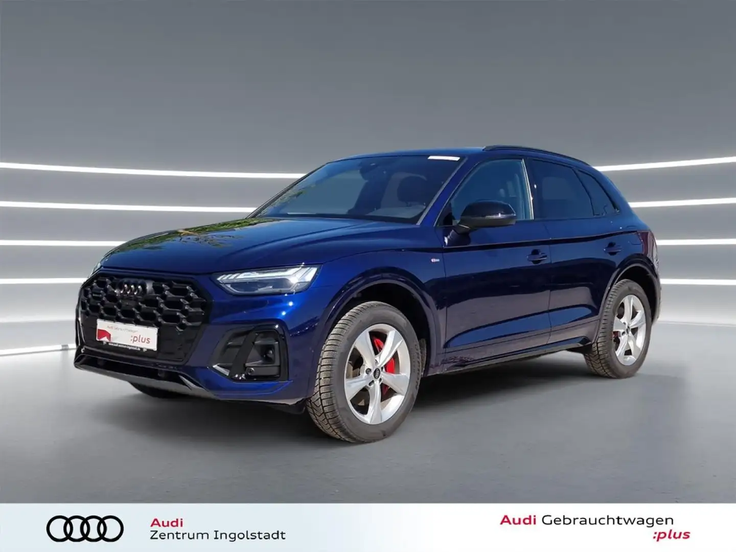 Audi Q5 55 TFSI e qu 2x S line MATRIX AHK NAVI 20 Blau - 2
