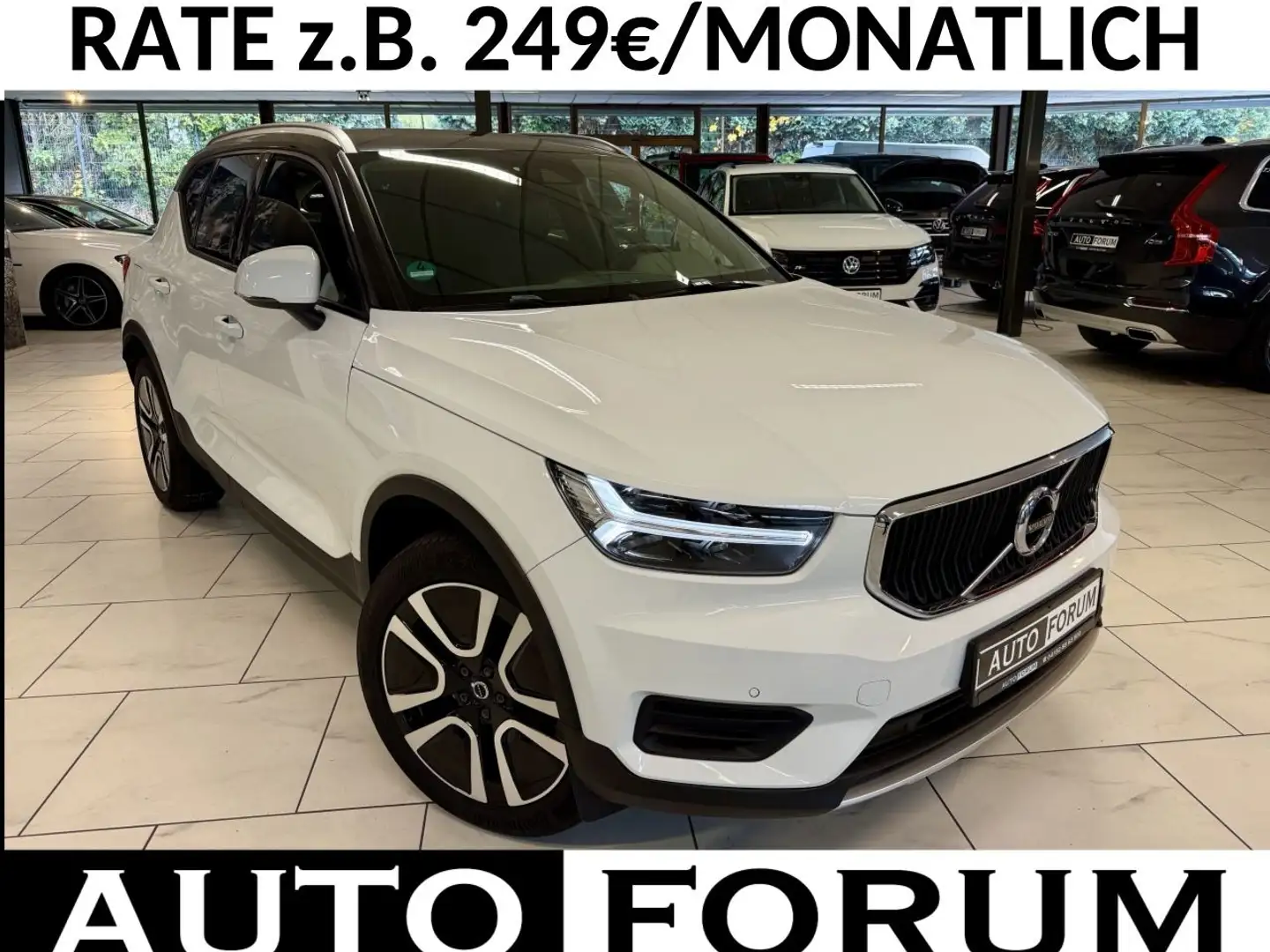 Volvo XC40 2.0 D3 R-DESIGN AUT LEDER AHK NAVI CAM SHZ Weiß - 1
