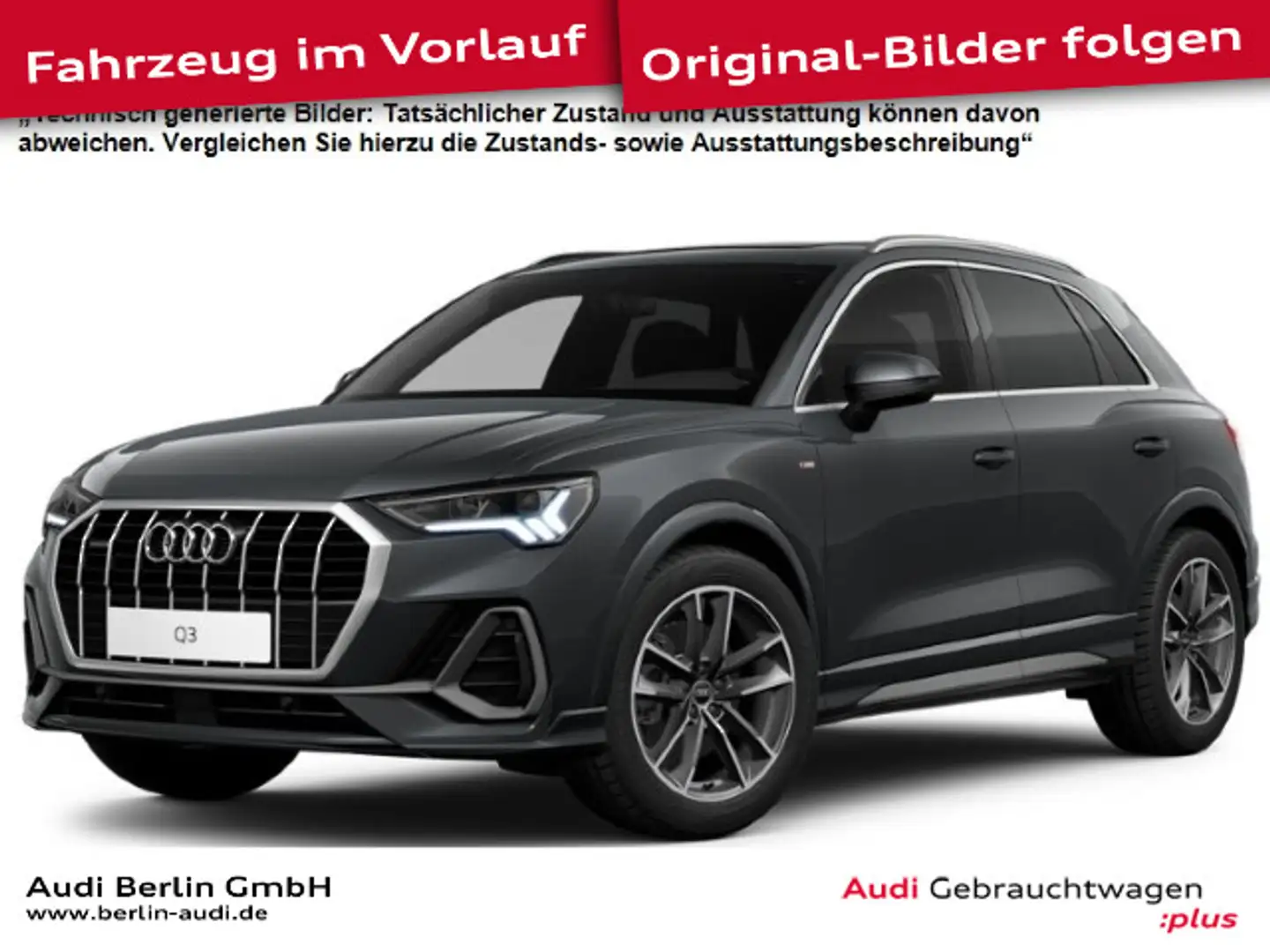 Audi Q3 S line 40 TFSI qu.S tr. RFK LED NAVI PANO Grau - 1