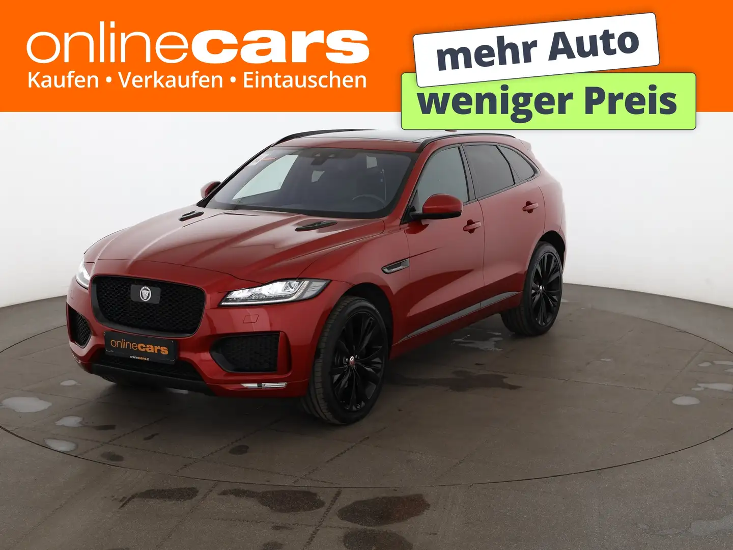 Jaguar F-Pace 30d R-Sport Aut LED HEAD-UP SKY AHK LEDER Rot - 1