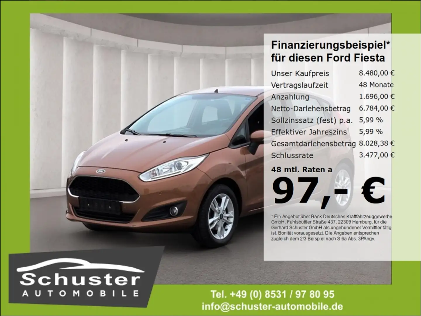 Ford Fiesta Celebration 1.0*PDCv+h SHZ Klima Bluetoo Braun - 1
