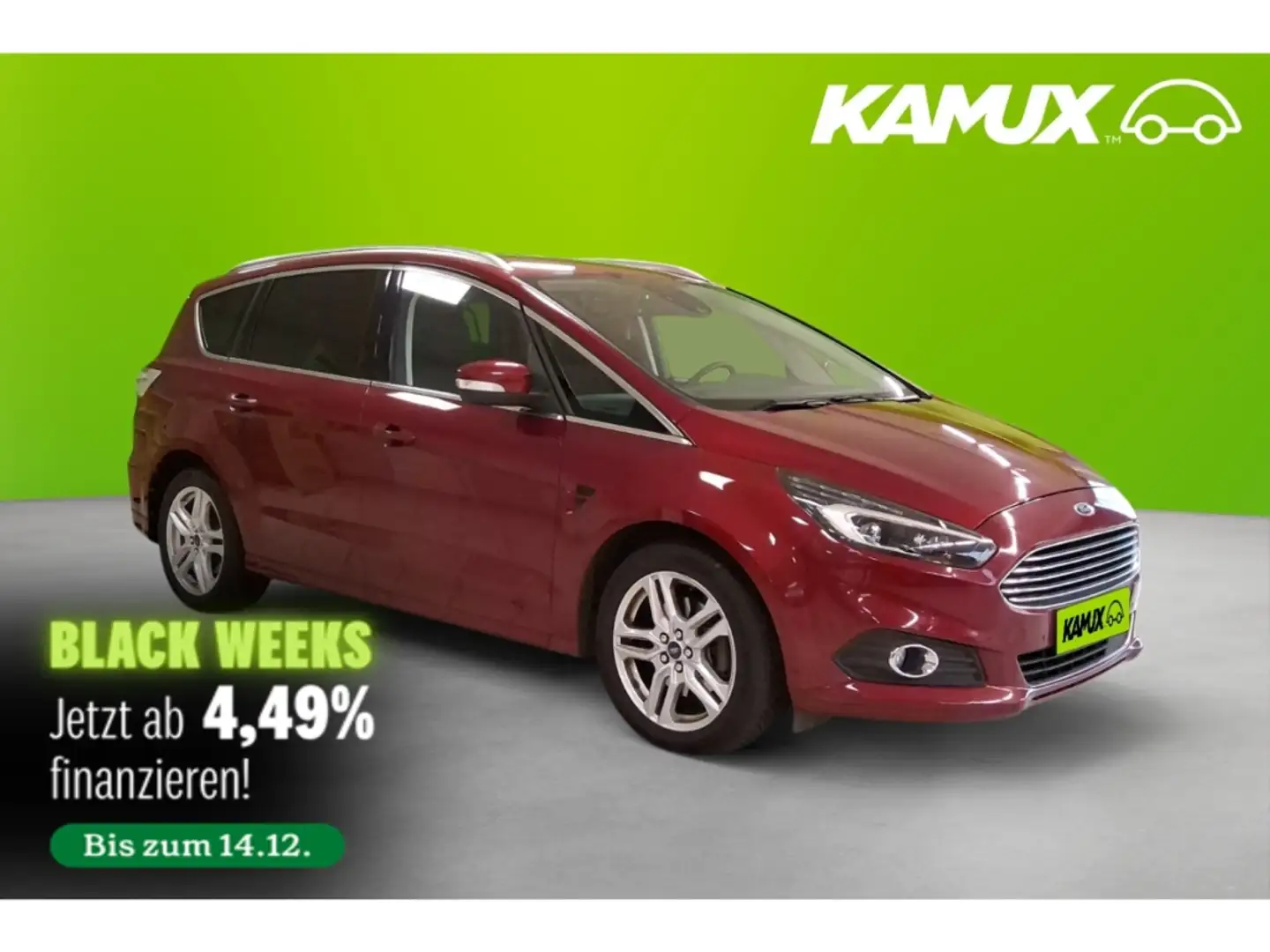 Ford S-Max 2.0EB Aut.Titanium S/S+LED+NAVI+AHK+PDC Rot - 1
