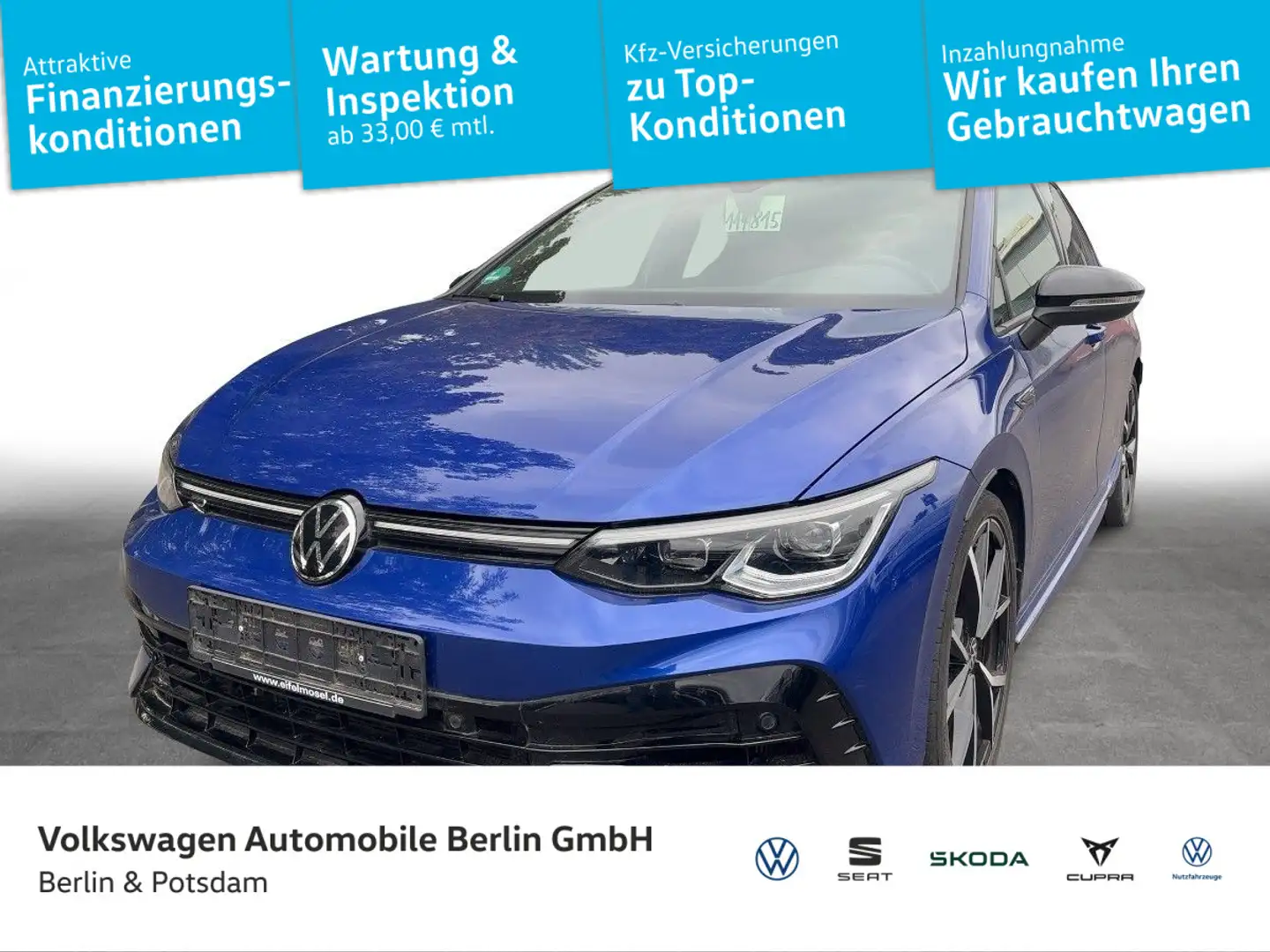 Volkswagen Golf VIII 2.0 TSI DSG R 4M App-Con.GRA ACC LED Blau - 1