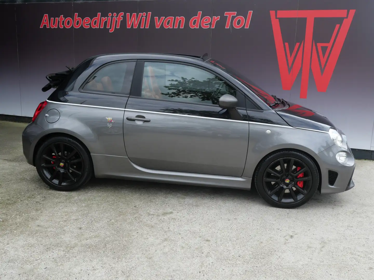 Fiat 500C Abarth 1.4 T-Jet COMPETIZIONE 595 | NAVI | BEATS | SABELT Grijs - 2