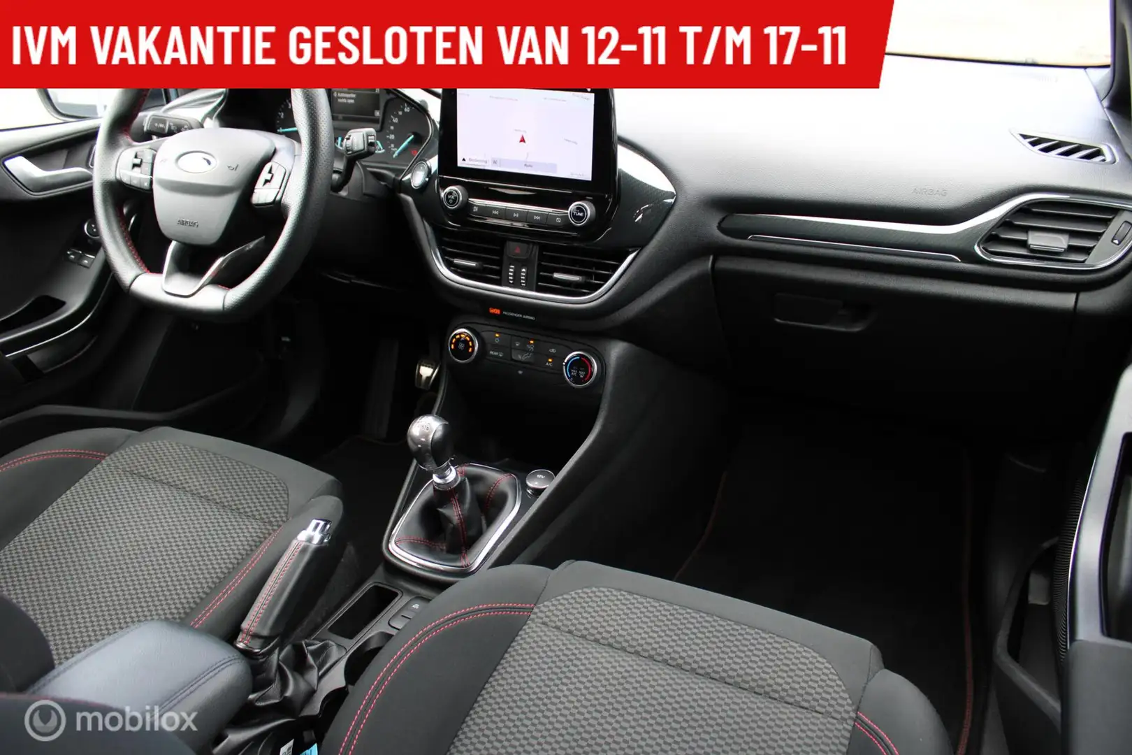 Ford Fiesta 1.0 EcoBoost ST-Line, 18 Inch lmv,Donker glas, Pdc Blauw - 2