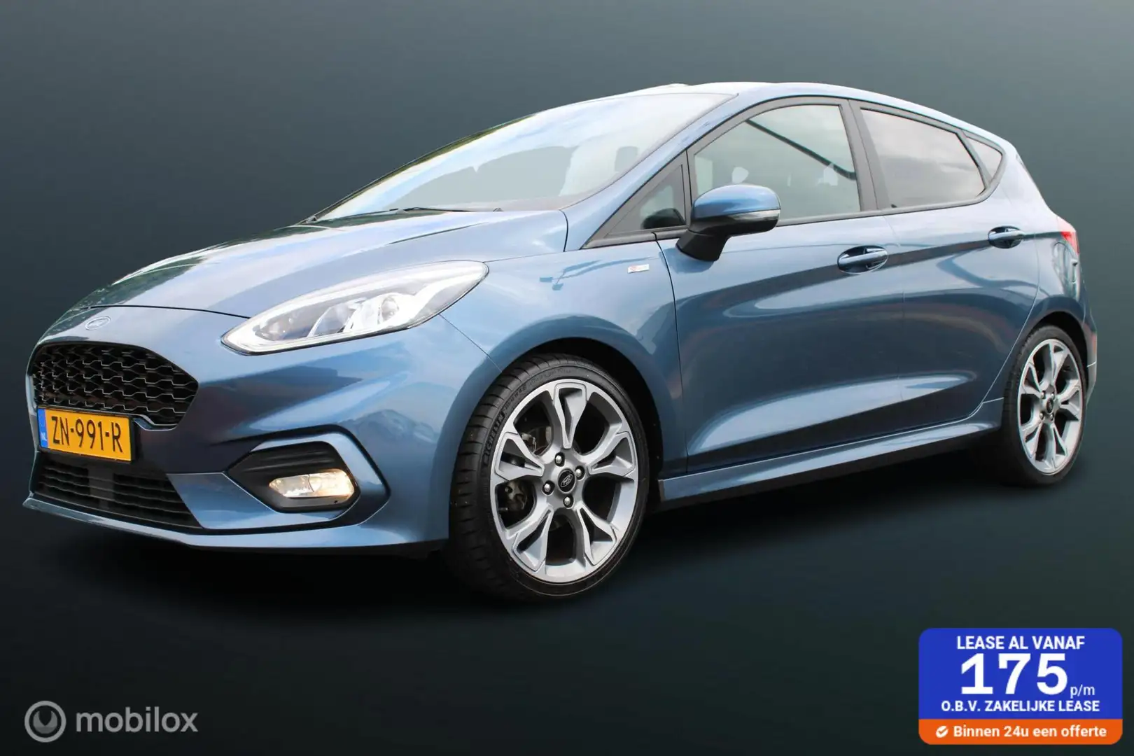 Ford Fiesta 1.0 EcoBoost ST-Line, 18 Inch lmv,Donker glas, Pdc Bleu - 1