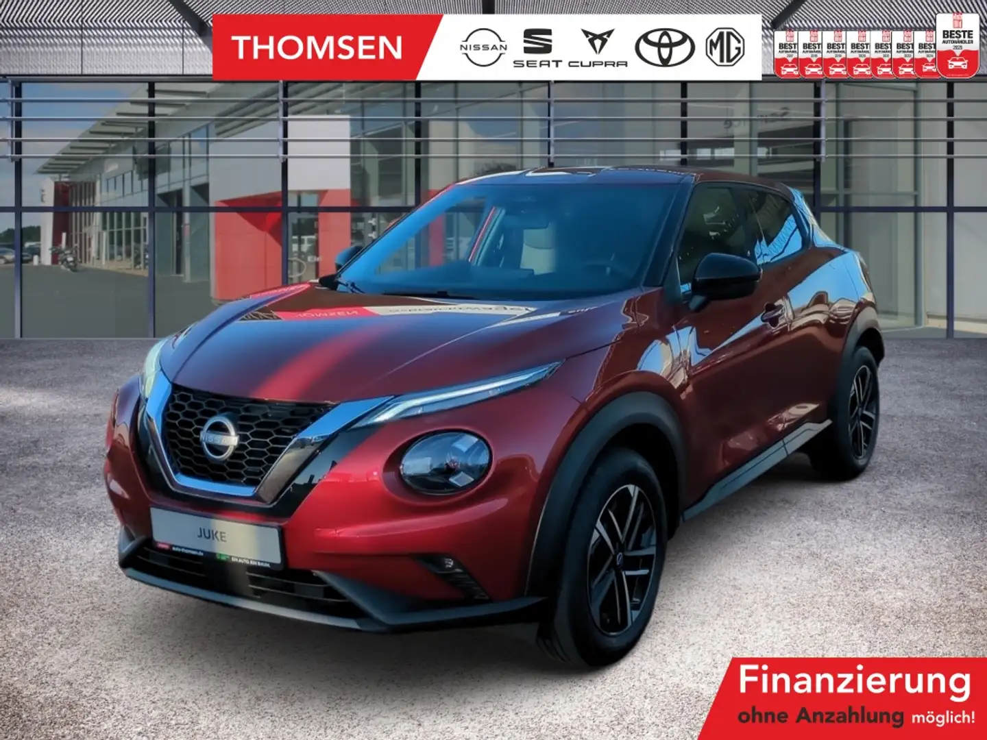 Nissan Juke 1.0 DIG-T N-Connecta DSG LED Winterp. PDC Rot - 1