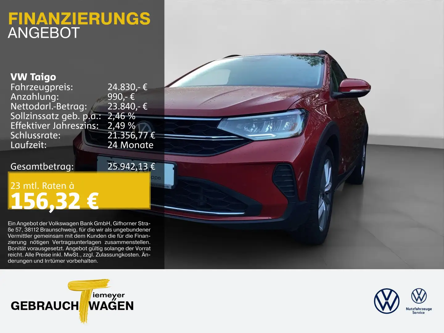 Volkswagen Taigo 1.5 TSI DSG MOVE LM17 NAVI KAMERA SITZHZG Rood - 1